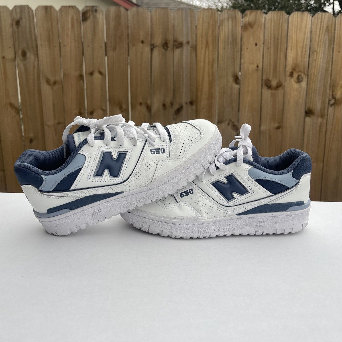 New Balance New Balance 550 White Vintage Indigo Women size 8 Size US 8 / IT 38 - 6 Thumbnail