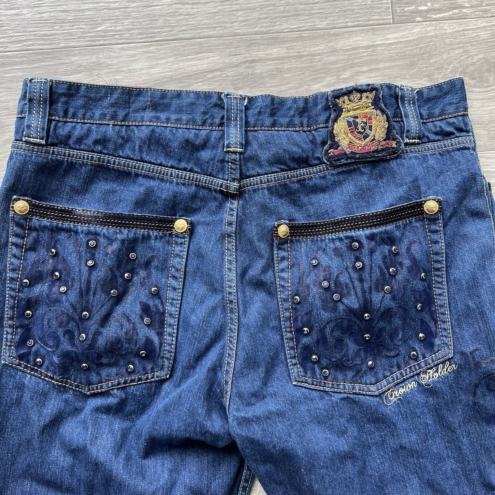 Other Vintage CROWN HOLDER Y2K Baggy Emo Grunge Jeans Size US 40 / EU 56 - 10 Thumbnail