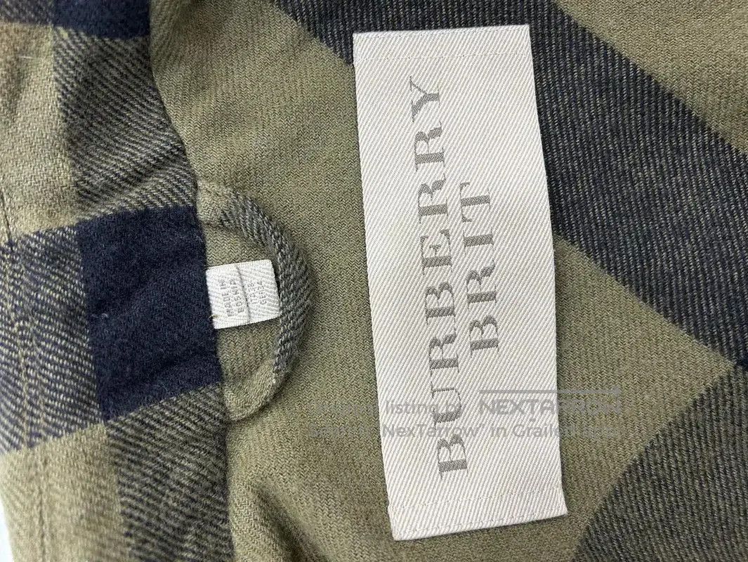 Burberry Burberry Green Wool Check Pattern Long Coat. Size M / US 6-8 / IT 42-44 - 9 Thumbnail