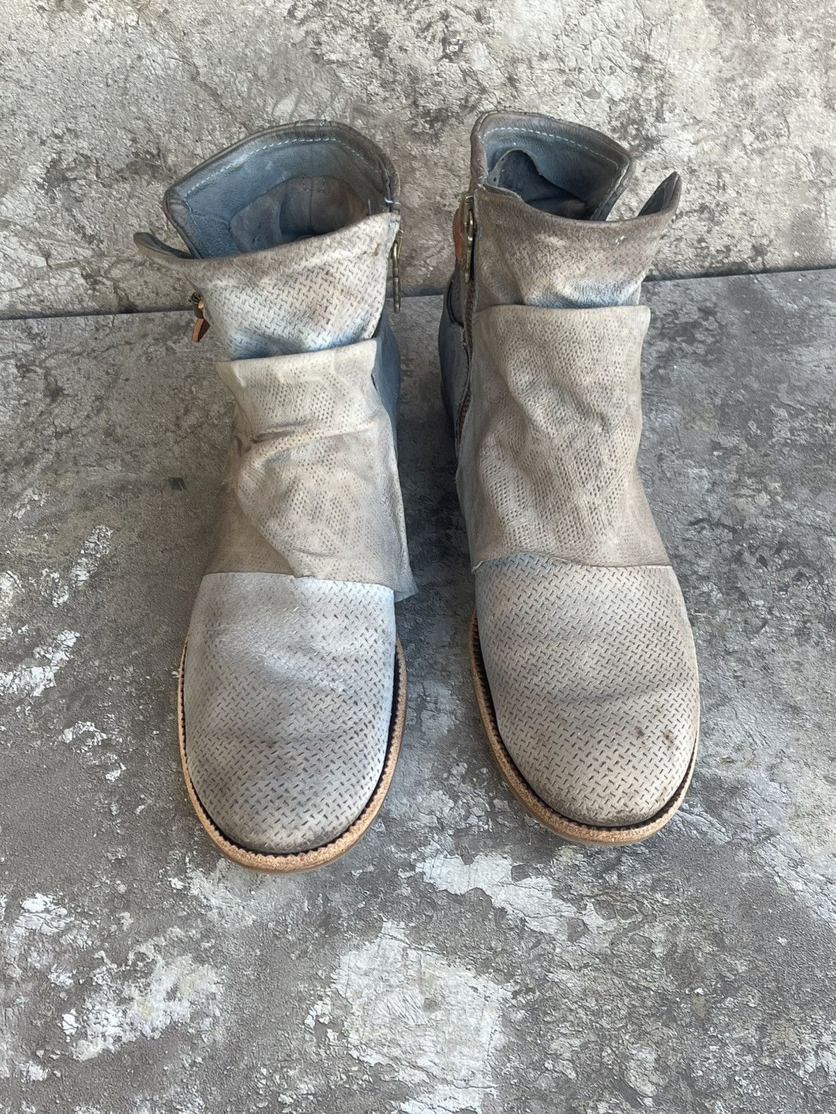 A.S.98 Airstep zipper boho biker distressed boot Size US 8 / EU 41 - 2 Thumbnail