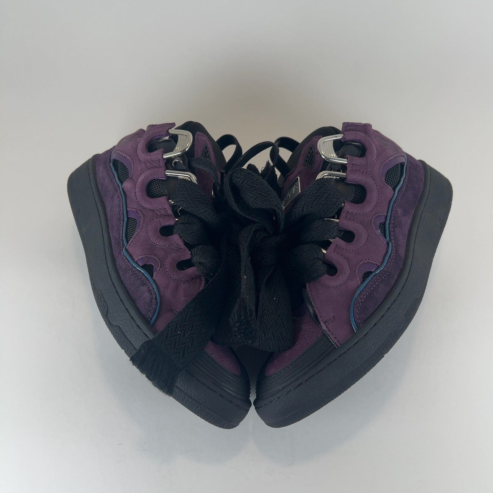 Lanvin Lanvin 'Curb' Suede Low-Top Sneakers Size US 7 / EU 40 - 5 Thumbnail