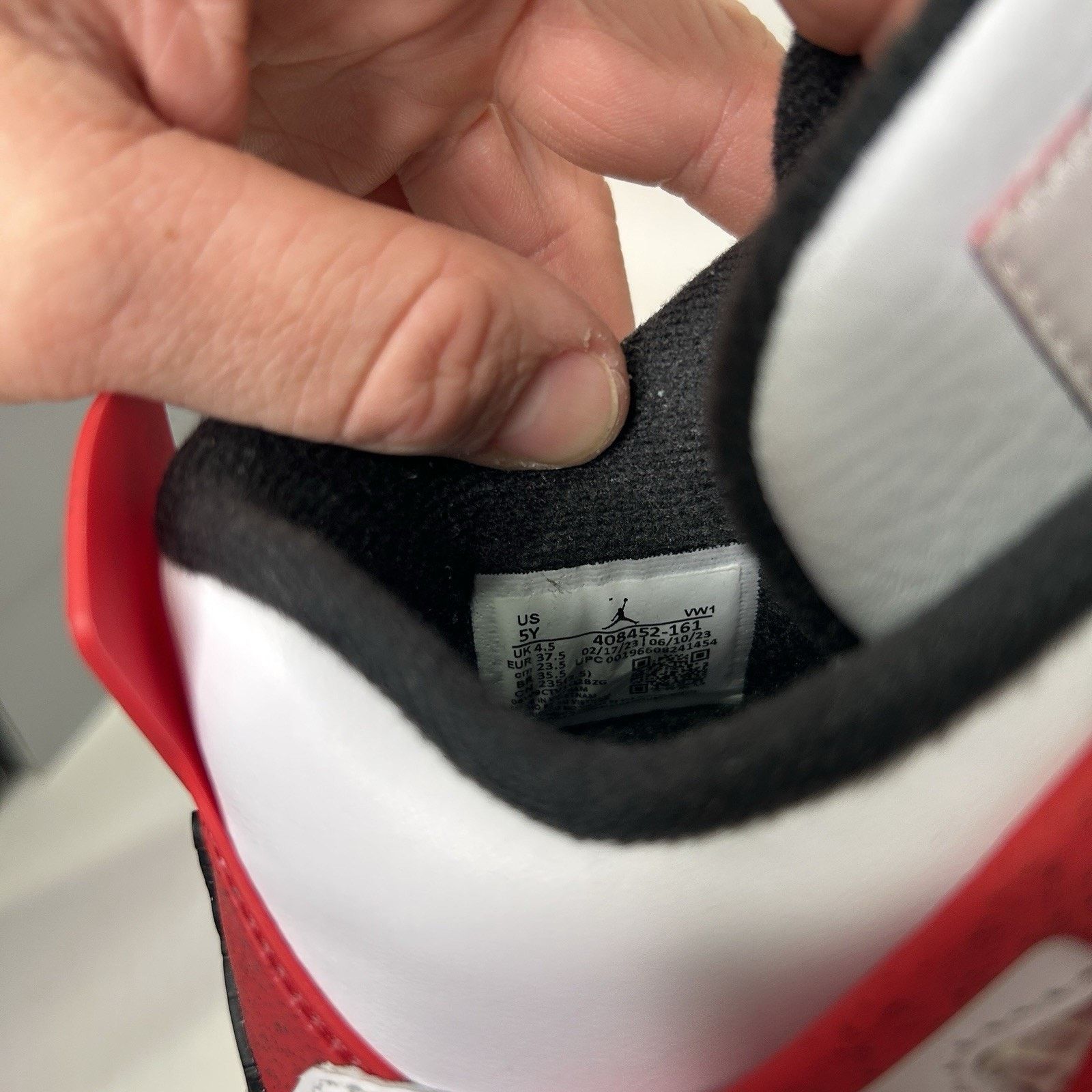 Nike Nike Air Jordan 4 Retro GS “Red Cement” Size US 6.5 / IT 36.5 - 6 Thumbnail