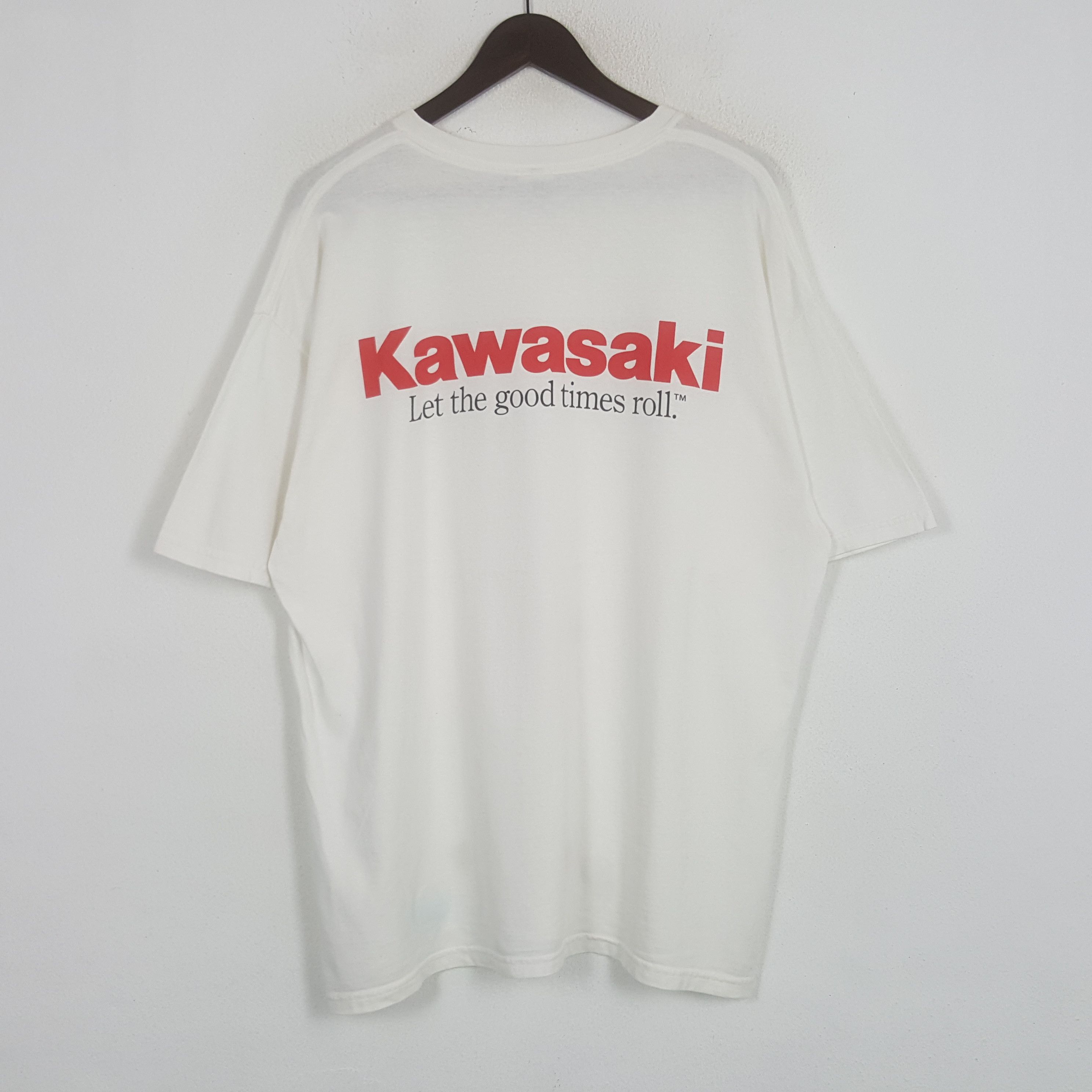 image of Kawasaki Racing Tshirt in White, Men's (Size 2XL)