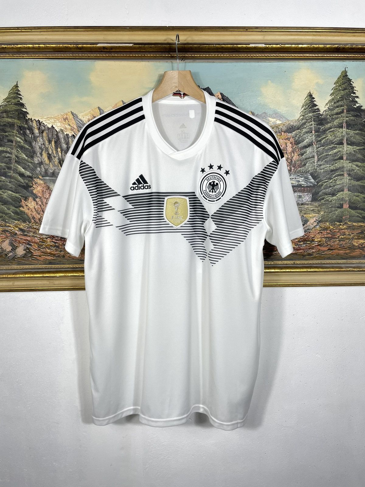 Adidas Adidas Germany World Cup Home T-shirt Tee 2018-19 Jersey Size US XL / EU 56 / 4 - 1 Thumbnail