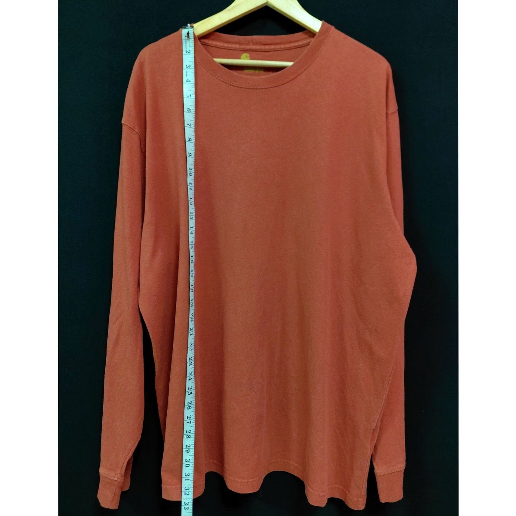 Carhartt Carhartt Long Sleeve T-Shirt Rust Solid Knit Men Size XL Size US XL / EU 56 / 4 - 7 Thumbnail