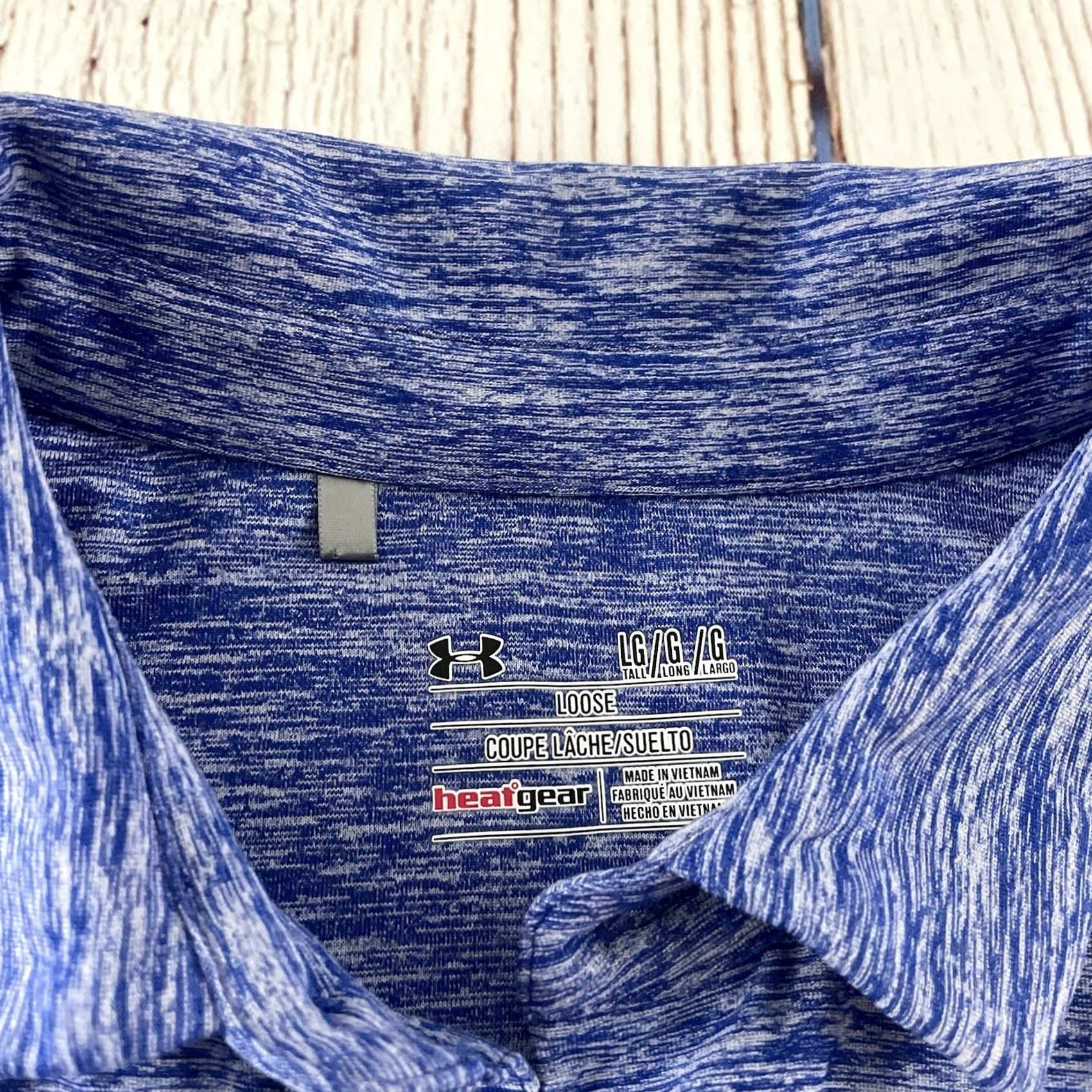 Under Armour Under Armour Golf Polo Shirt Short Sleeve US Senior Open Men's Large Blue Shirt Size US L / EU 52-54 / 3 - 2 Thumbnail