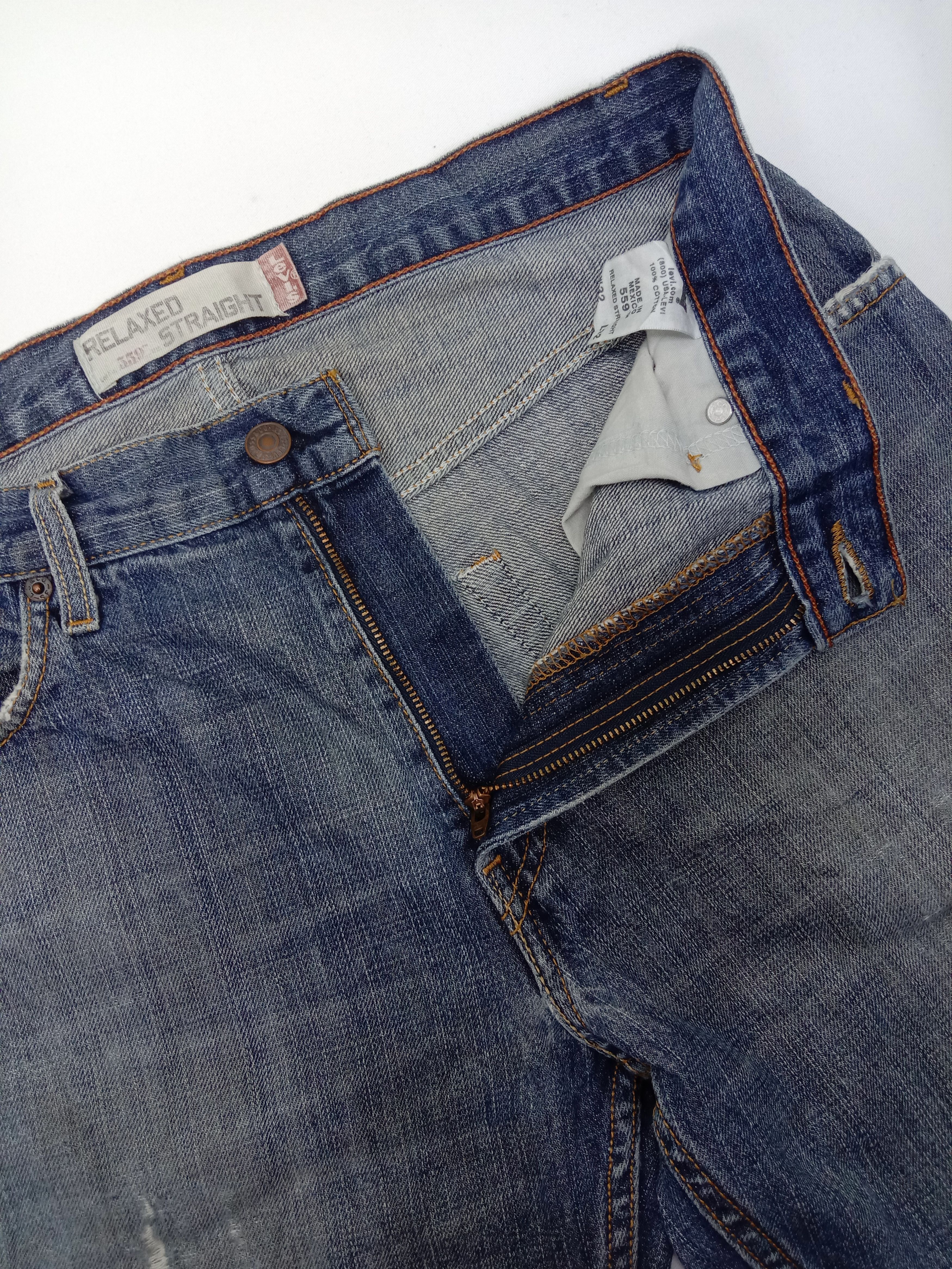 Levi's Vintage Levi's 559 Jeans Relaxed Straight Distressed Denim Size US 32 / EU 48 - 9 Thumbnail