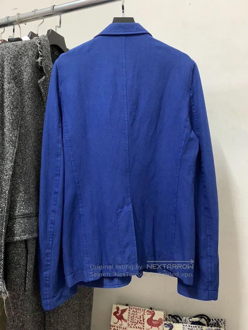 Haider Ackermann Haider Ackermann Ink Blue Silk Cotton Blended Long Coat Size US S / EU 44-46 / 1 - 2 Thumbnail