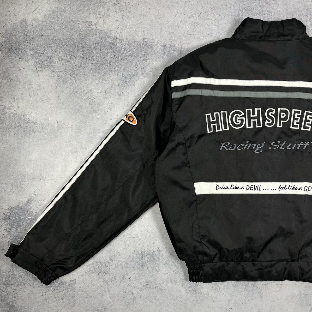 NASCAR Vintage High Speed Racing Bomber Jacket 90’s Size US XXL / EU 58 / 5 - 18 Thumbnail