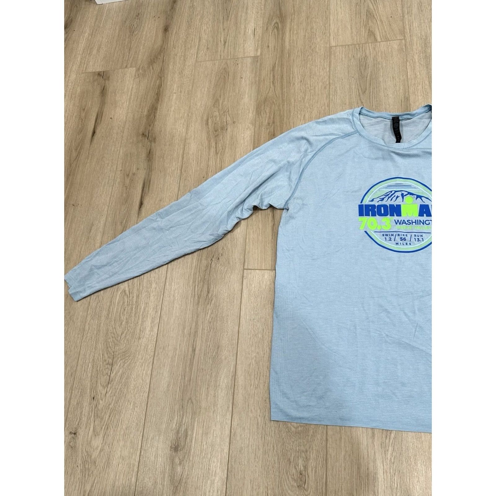 Lululemon VINTAGE-NOT APPLICABLE Lululemon Shirt Mens XL Blue Metal Vent Tech 2.0 Ironman Maple Valley Size US XL / EU 56 / 4 - 4 Thumbnail