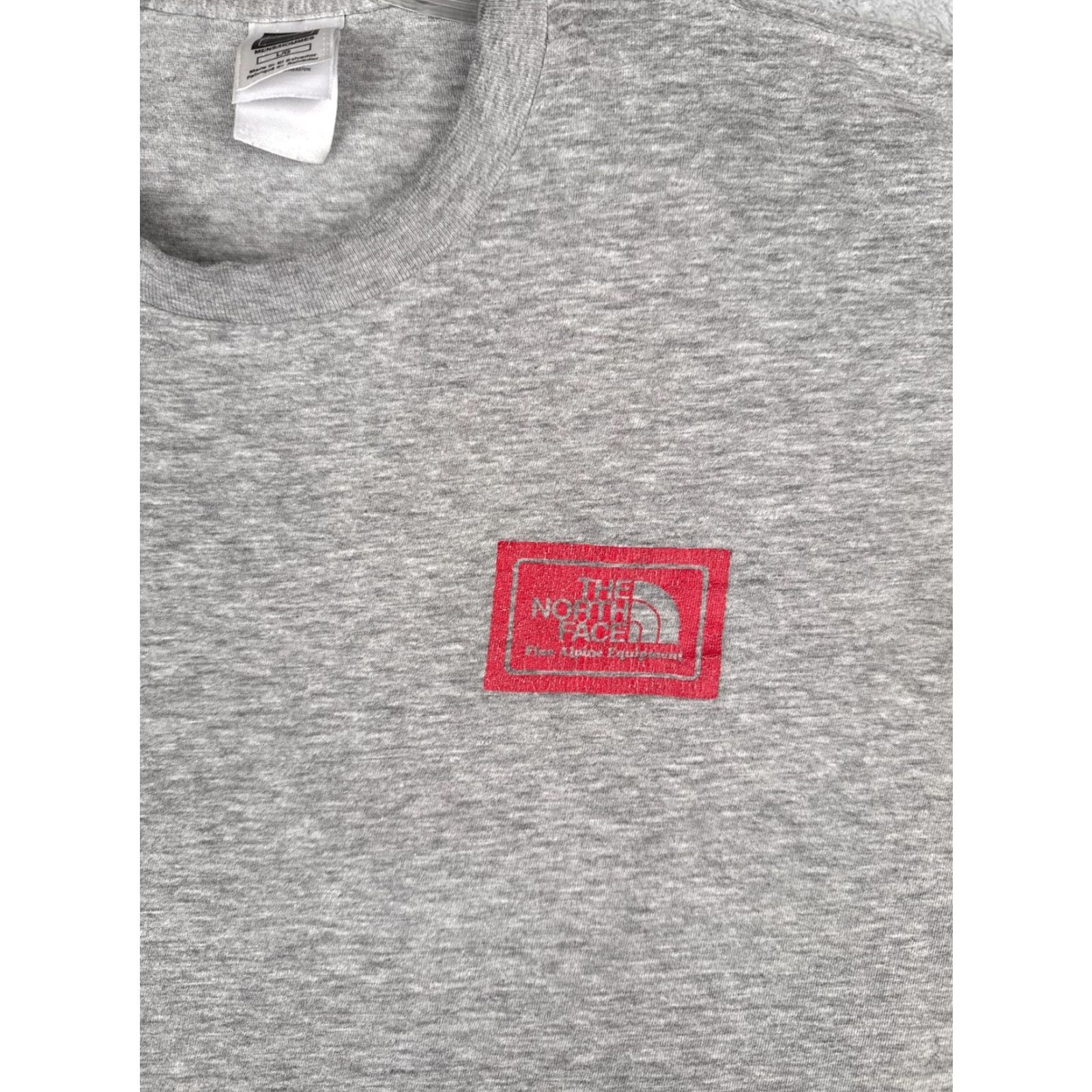 The North Face The North Face Gray Crew Shirt Men Large Short Sleeve Cotton Logo Outdoor Size US L / EU 52-54 / 3 - 6 Thumbnail