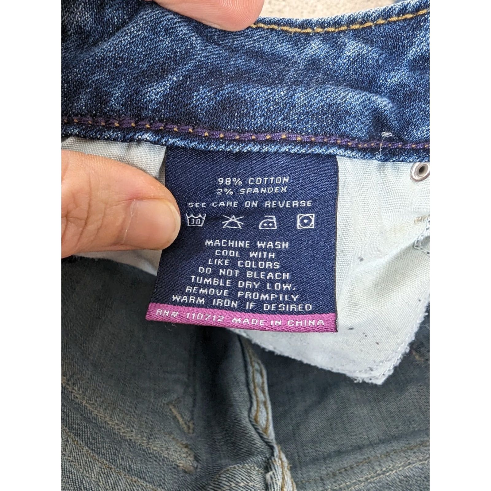 Vintage VIGOSS The New York Skinny Jeans Women's 5/6 30x30 Stretch Denim M6W Size 27" / US 4 / IT 40 - 6 Thumbnail