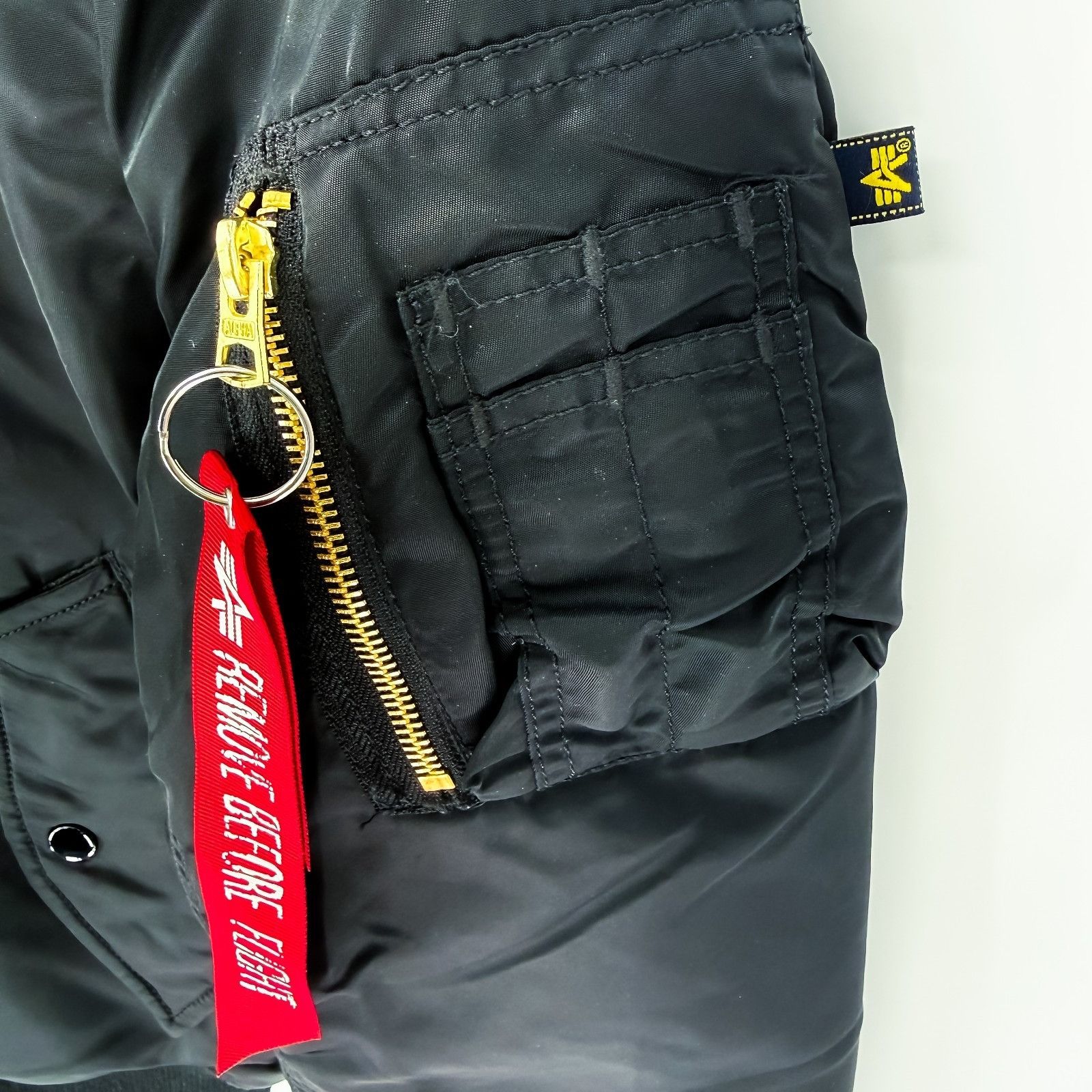 Alpha Industries Alpha Industries MA1 Bomber Jacket Black Slim Fit Nylon Flig Size US XS / EU 42 / 0 - 7 Thumbnail