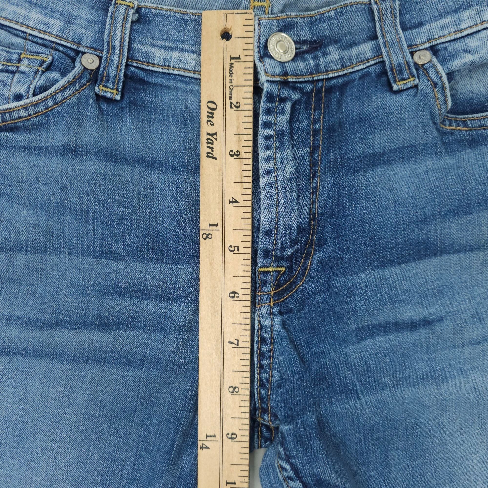 7 For All Mankind 7 For All Mankind The Ankle Skinny Stretch Denim Womens 29 Size 29" - 4 Thumbnail