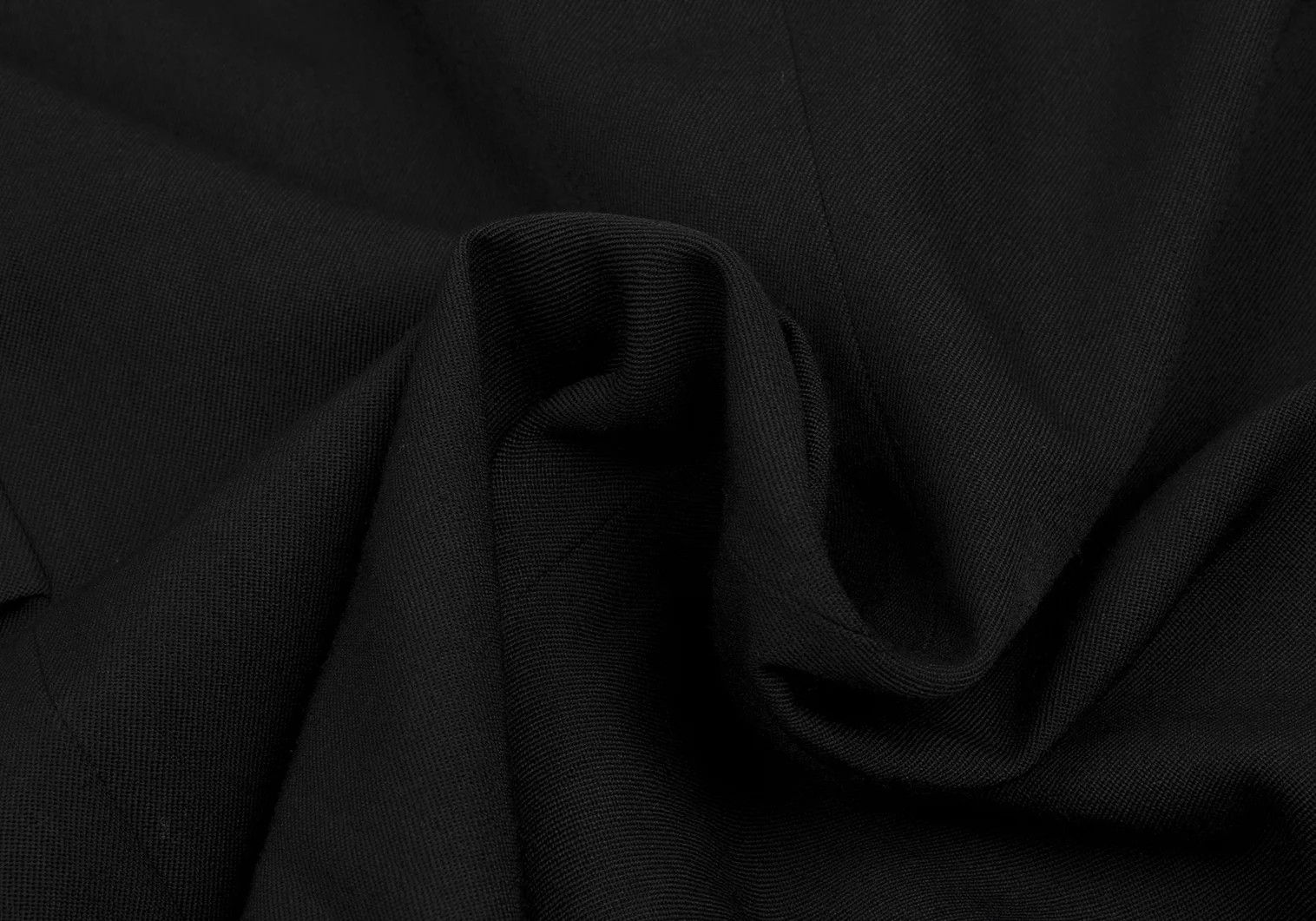 Yohji Yamamoto Yohji Yamamoto Wool Gabardine Jacket Black M Size US M / EU 48-50 / 2 - 18 Thumbnail