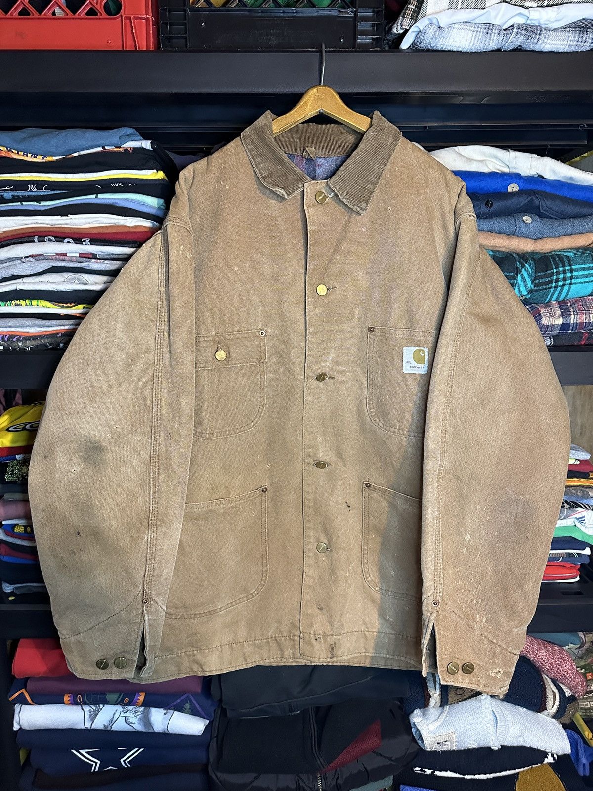 Carhartt Vintage 90s Carhartt Chore coat Size US XL / EU 56 / 4 - 1 Thumbnail