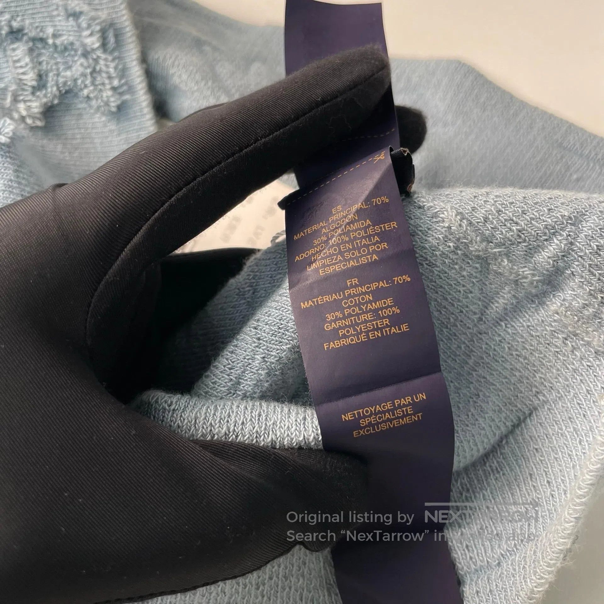 Louis Vuitton Louis Vuitton Blue Embossed Monogram Towel Cloth Fisherman Size ONE SIZE - 7 Thumbnail