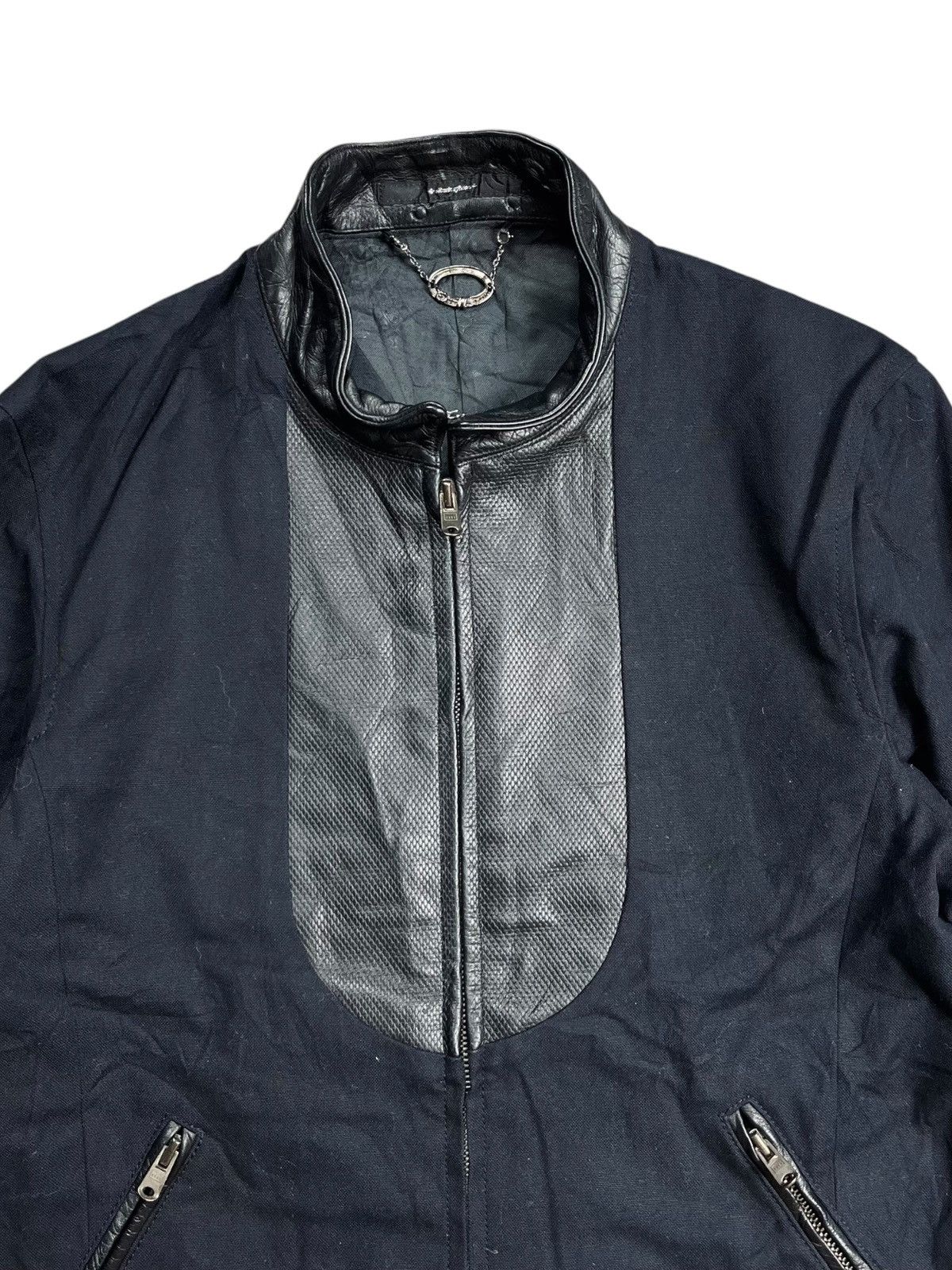 14th Addiction 2000s Silvian Sylvian - Riri Zips Mix Leather Jacket Size US M / EU 48-50 / 2 - 6 Thumbnail