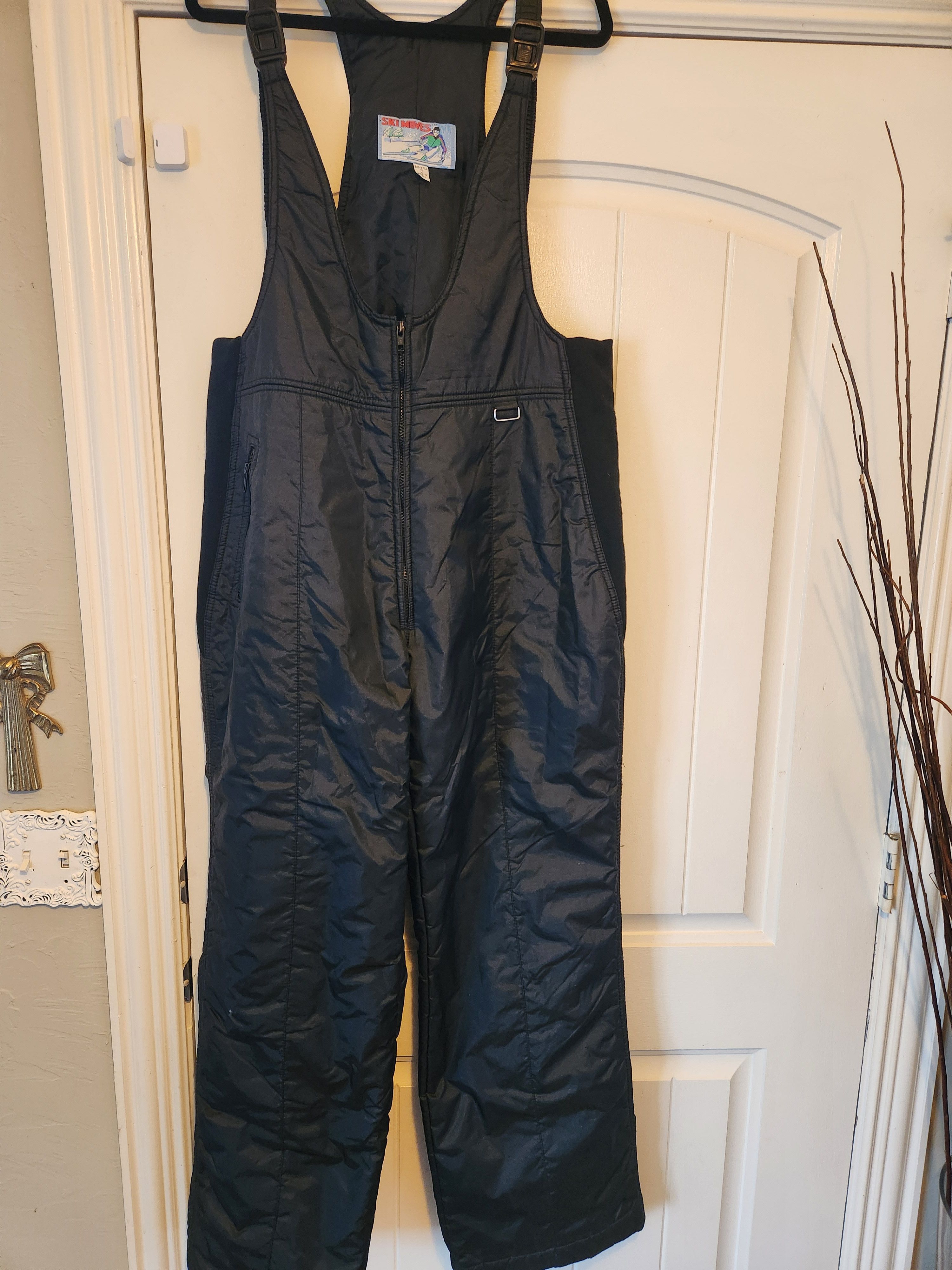 Vintage Vintage 70's Ski Moves 100% Nylon Snowboard Bibbed Overalls Size US 40 / EU 56 - 1 Thumbnail