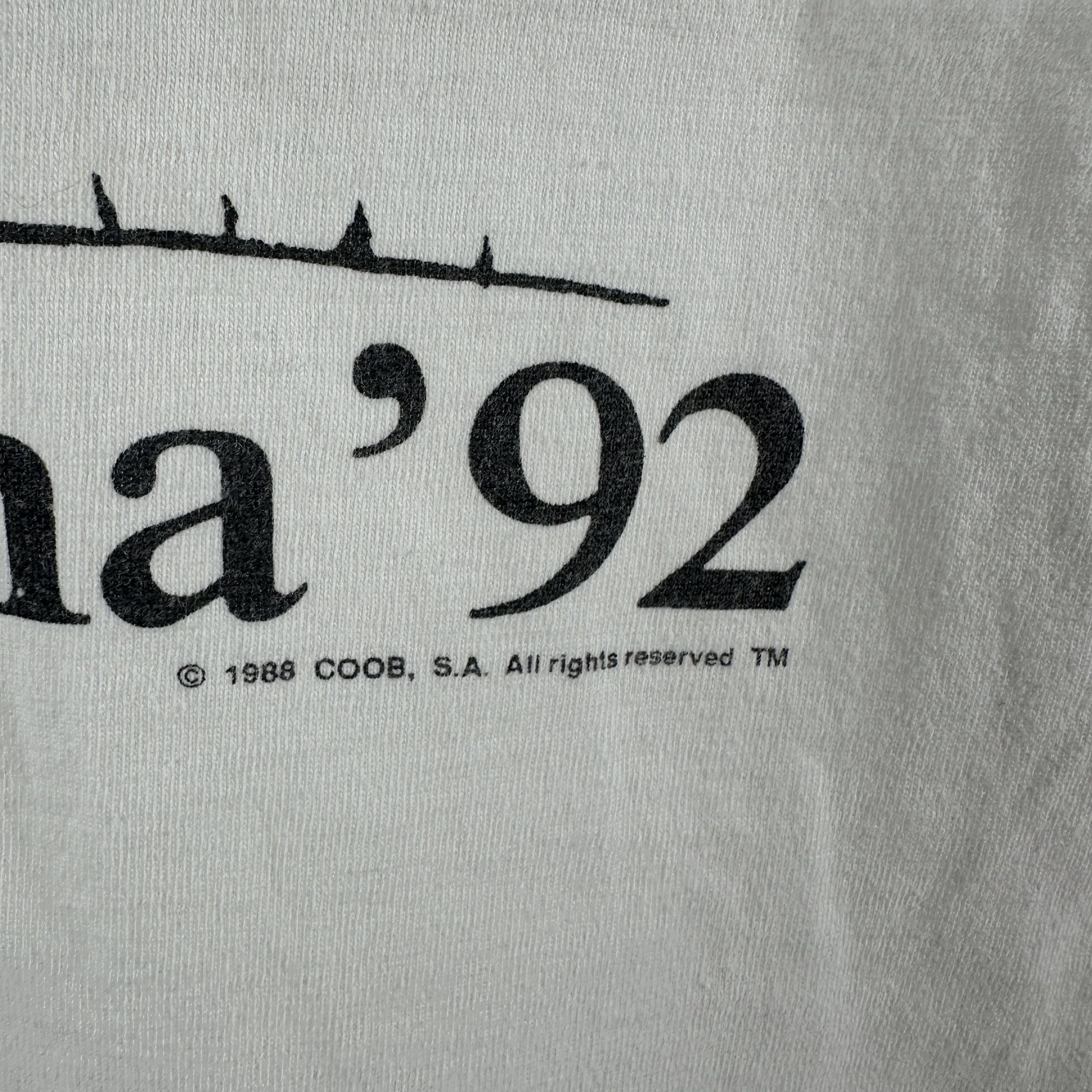 Vintage Vintage 1992 Barcelona Olympics Cobi Mascot Graphic T-Shirt Size US L / EU 52-54 / 3 - 6 Thumbnail
