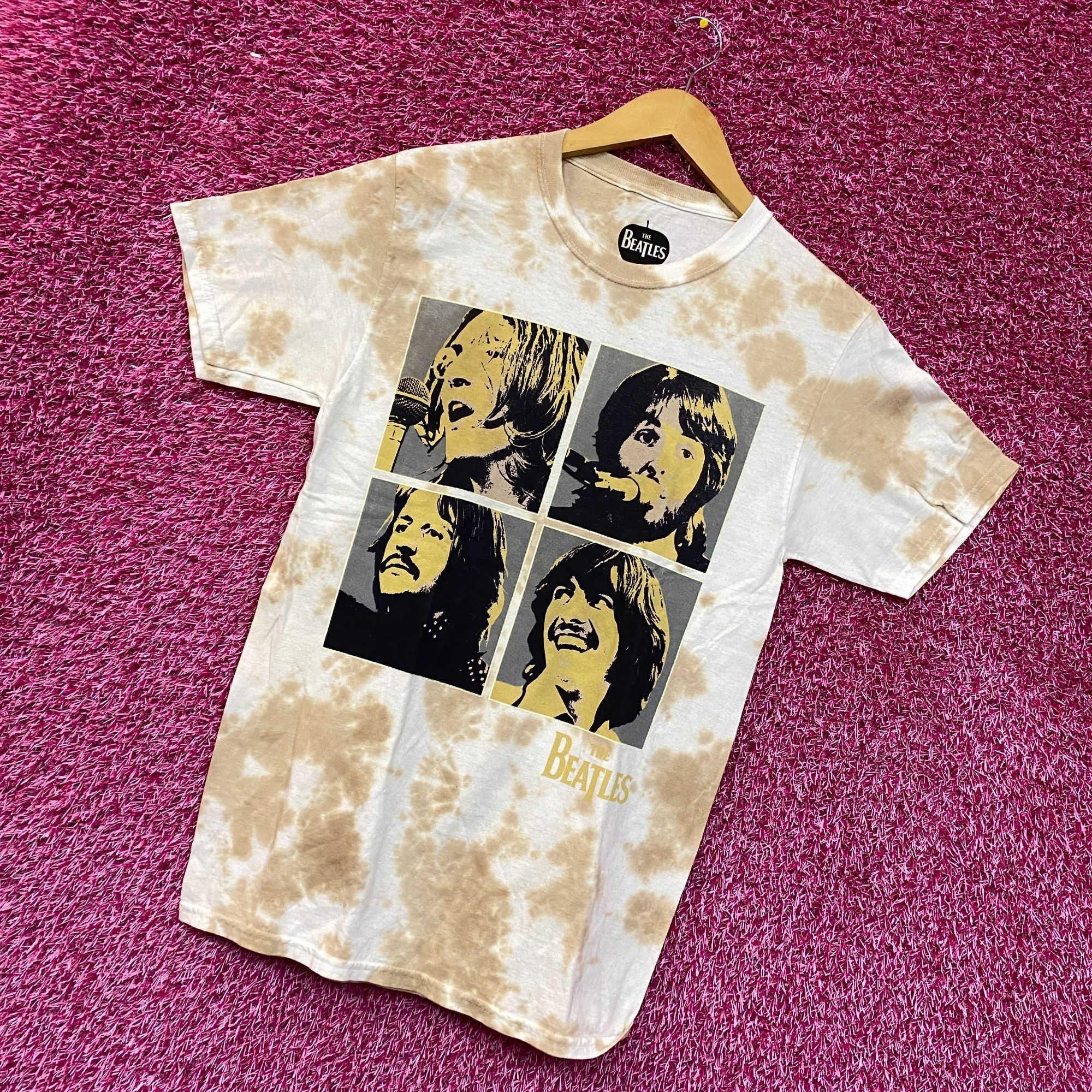 Band Tees The Beatles Let It Be Album Cover Art Psychedelic Rock Tie D Size US S / EU 44-46 / 1 - 3 Thumbnail