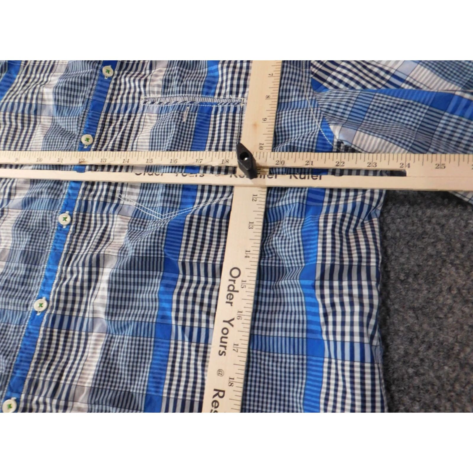 Tommy Bahama Tommy Bahama Shirt XL Blue Plaid Button-Down Modern Fit Mens Regular Long Sleeve Size US XL / EU 56 / 4 - 5 Thumbnail