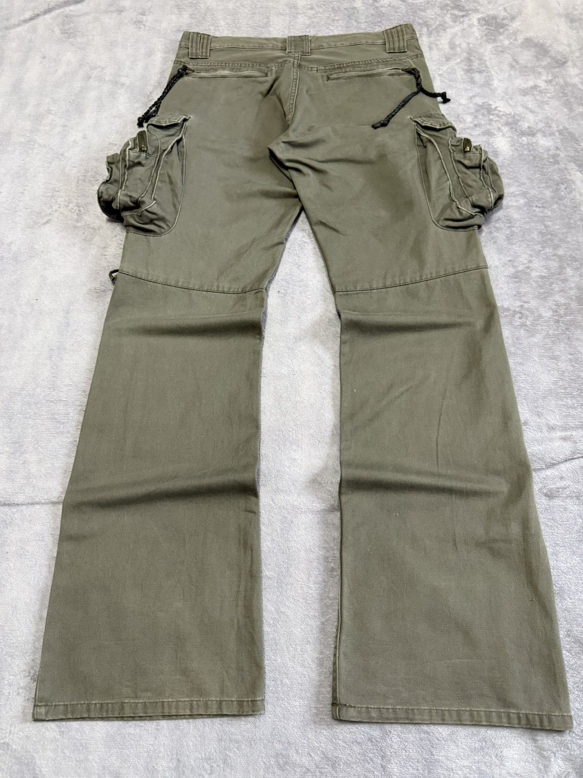 Le Grande Bleu (L.G.B.) 2000s Archive LGB Junya Kapital Style Flared Cargo Pants Size US 32 / EU 48 - 2 Thumbnail