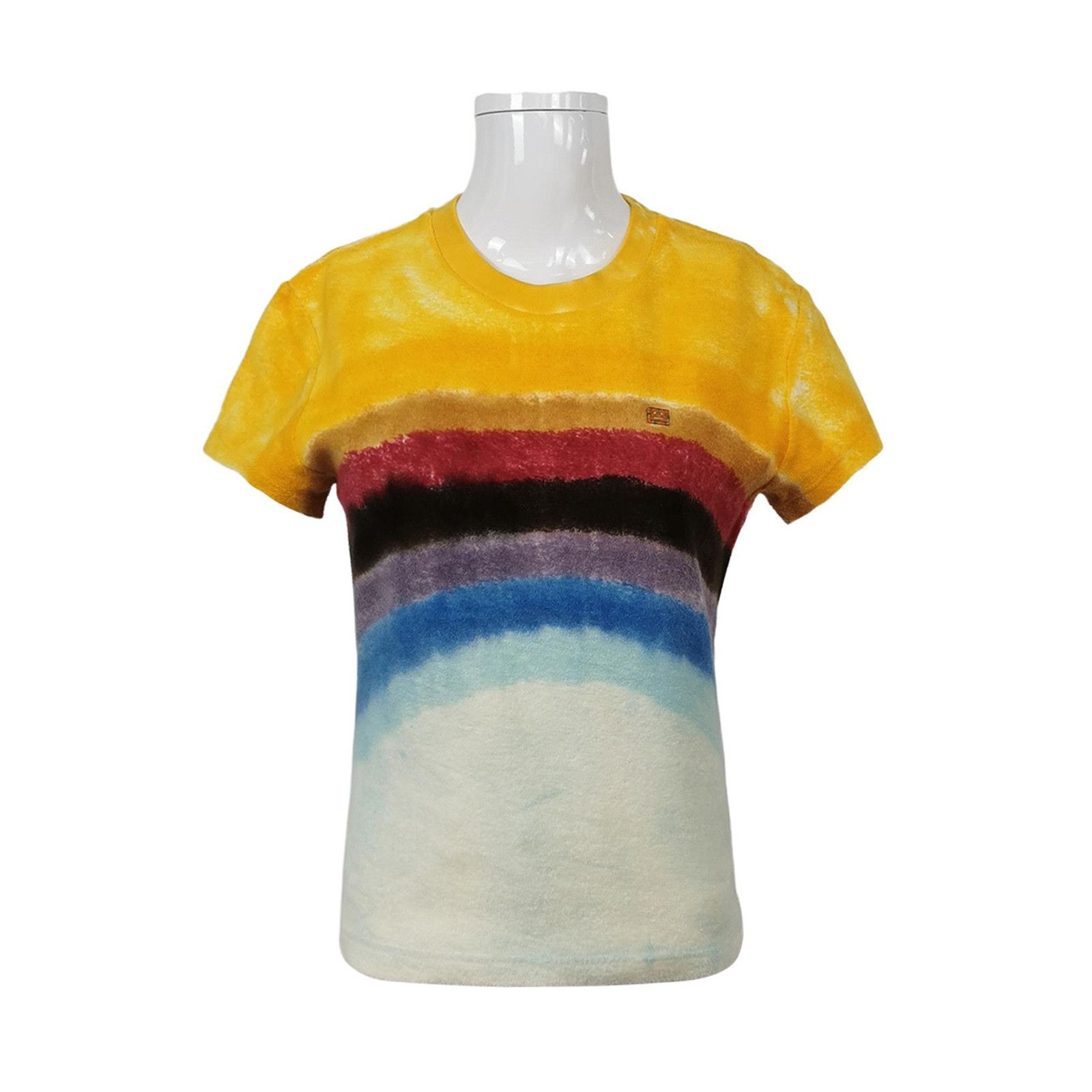 Acne Studios Acne Studios XXS Cotton Color-Block Stripe T-Shirt Size S / US 4 / IT 40 - 1 Thumbnail