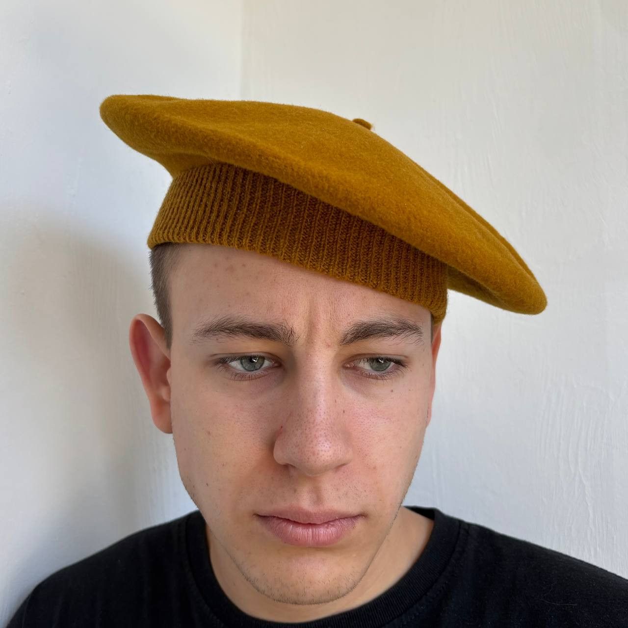 Other Pierre Laulhere PARIS Wool Beret Mustang Yellow Unisex Hat Size ONE SIZE - 1 Thumbnail