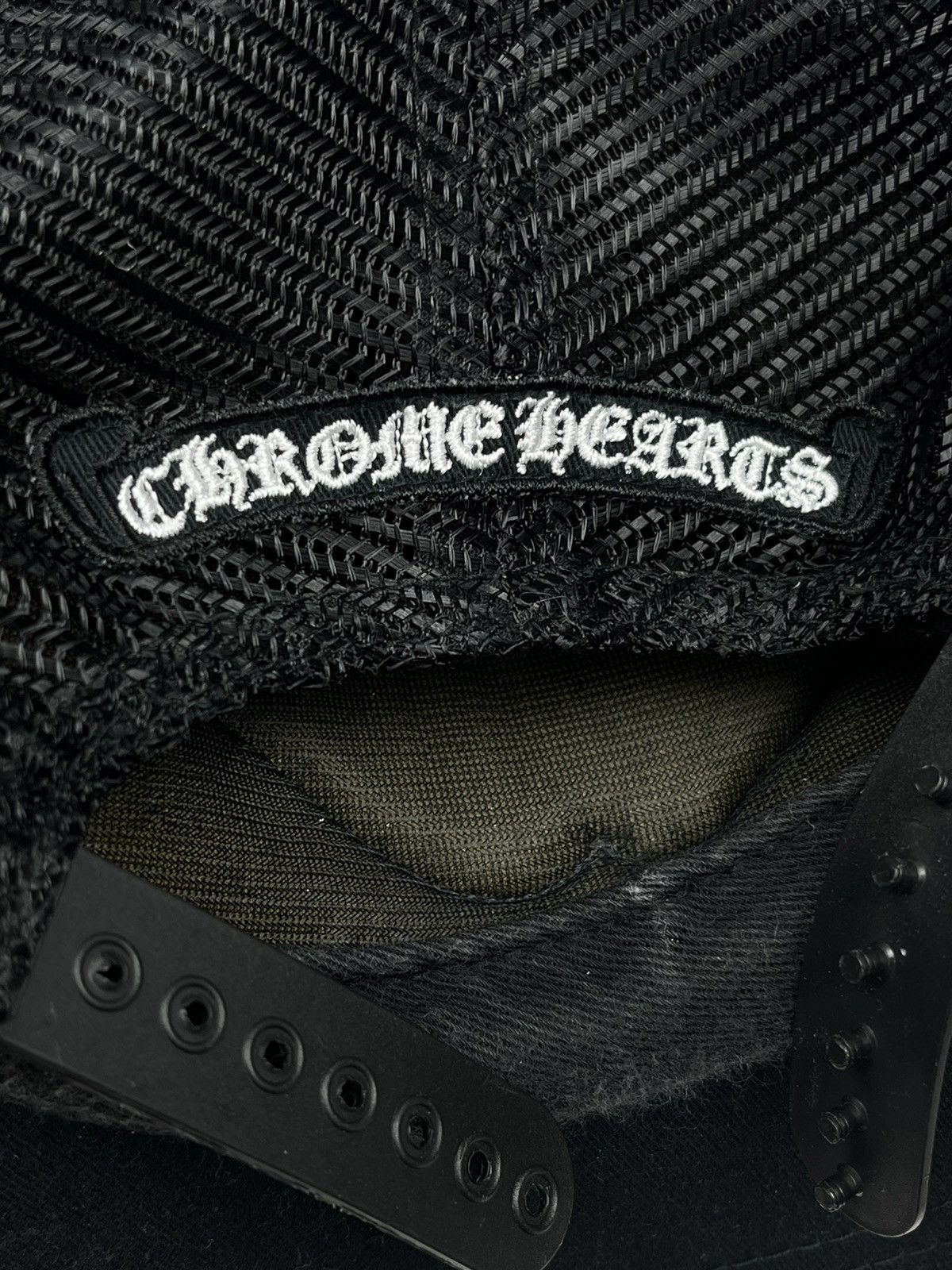 Chrome Hearts Chrome Hearts Matty Boy Chomper Leather Patch Trucker Hat Size ONE SIZE - 8 Thumbnail