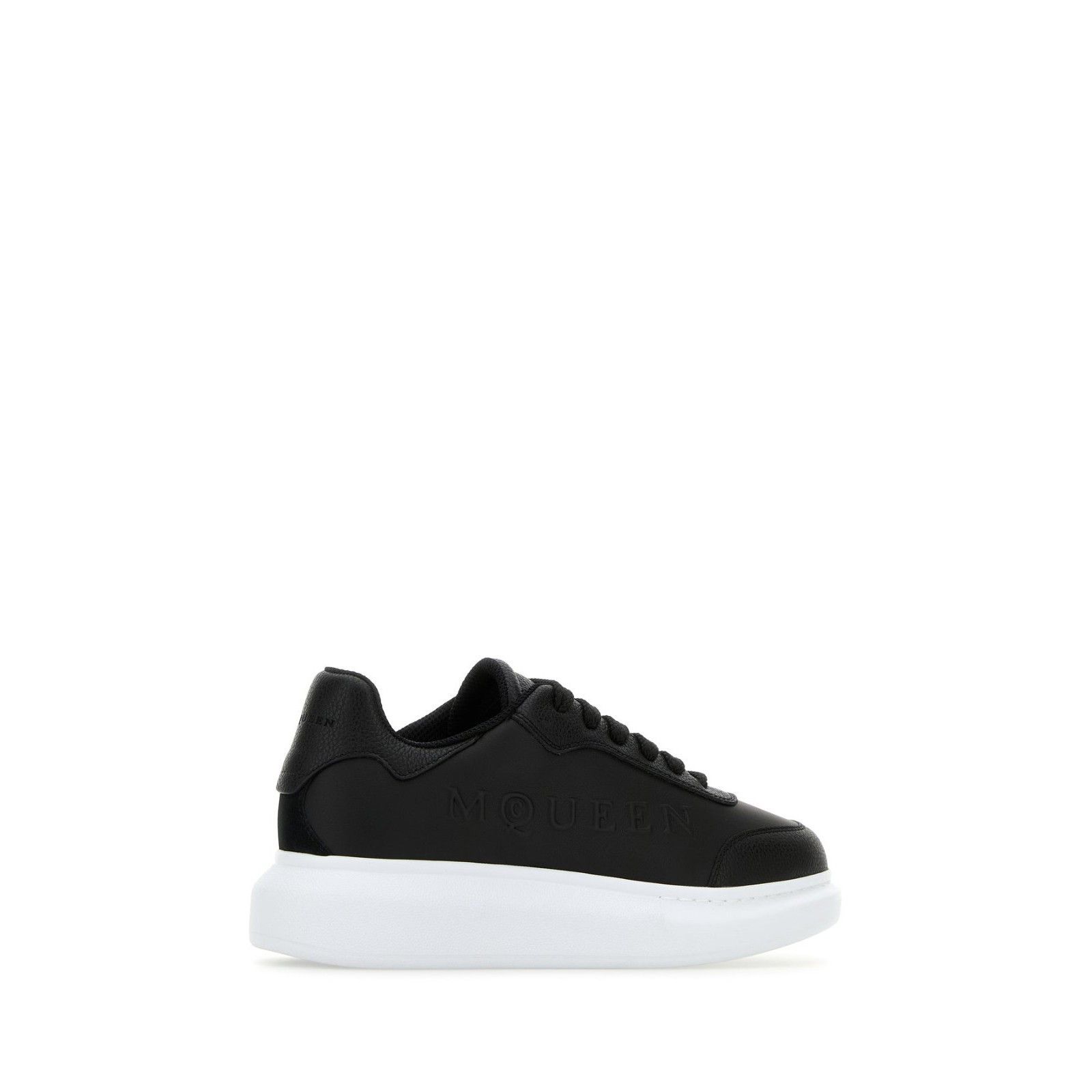 Alexander McQueen ALEXANDER MCQUEEN Black Leather Sneakers New & Authentic (Wo Size US 7 / IT 37 - 3 Thumbnail