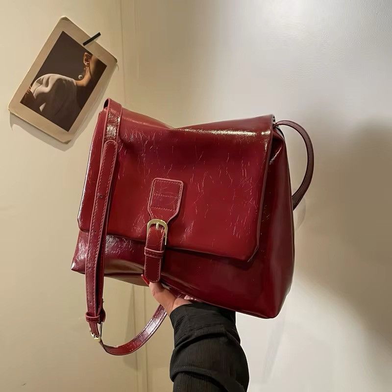 Vintage Retro Vintage 90’s Trendy Burgundy Shoulder Bag Size ONE SIZE - 3 Thumbnail