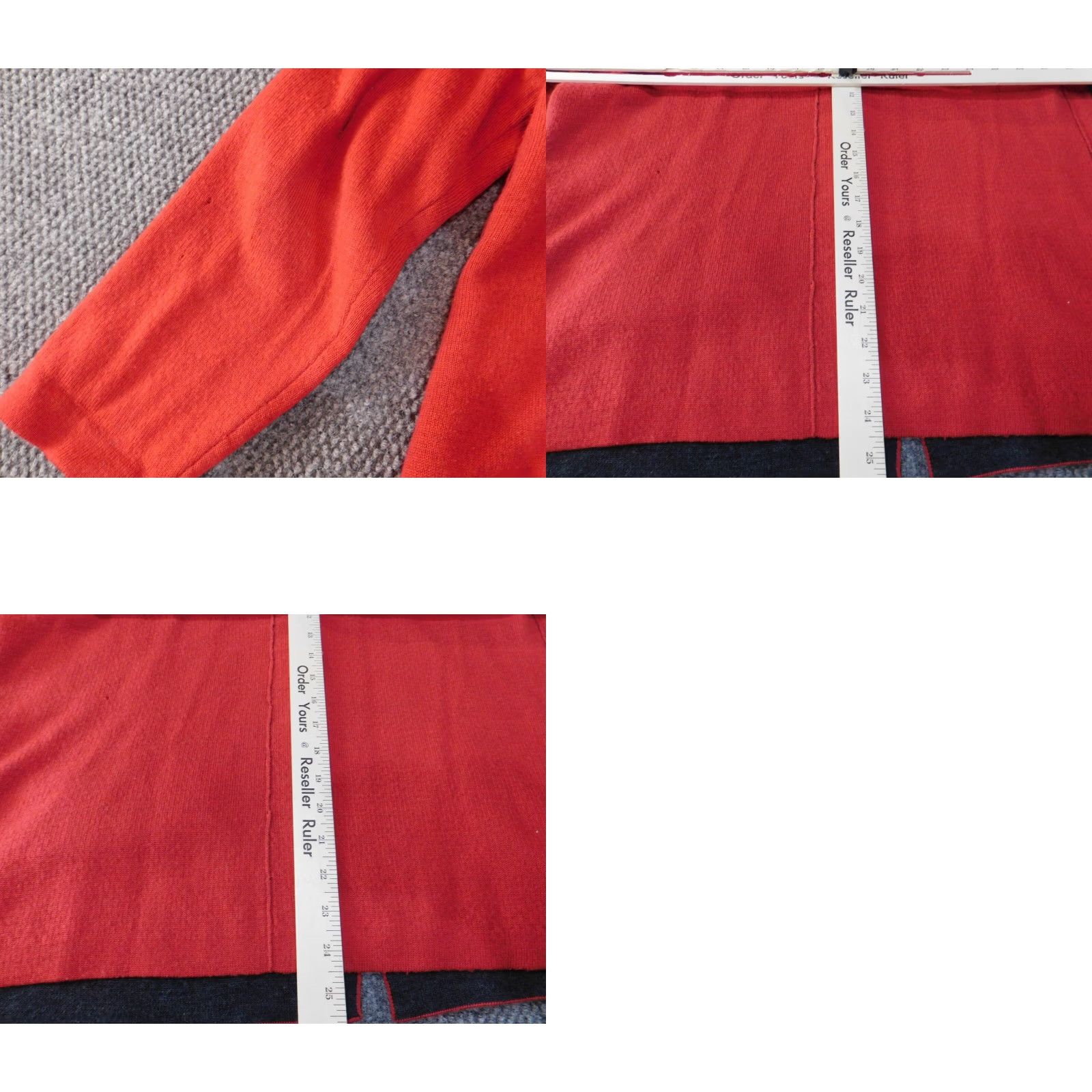 Eileen Fisher Eileen Fisher Sweater Cardigan Womens Large Red Wool Knit Button Open Round Neck Long Sleeve Raglan Stretch Vintage No (adjust if necessary) Size L / US 10 / IT 46 - 10 Thumbnail