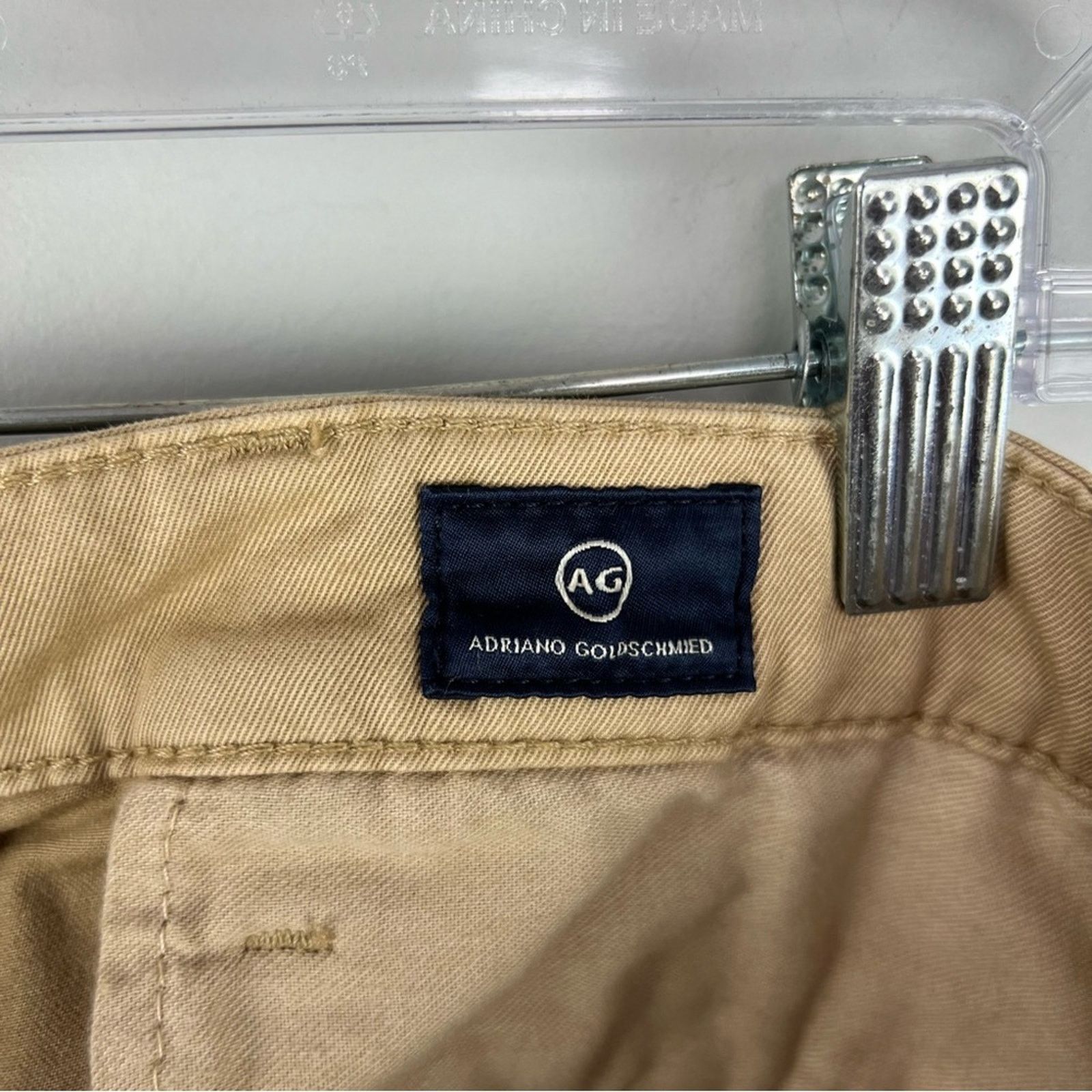 AG Adriano Goldschmied AG Marshall Tan Slim Fit Chino Pants Size US 38 / EU 54 - 6 Thumbnail