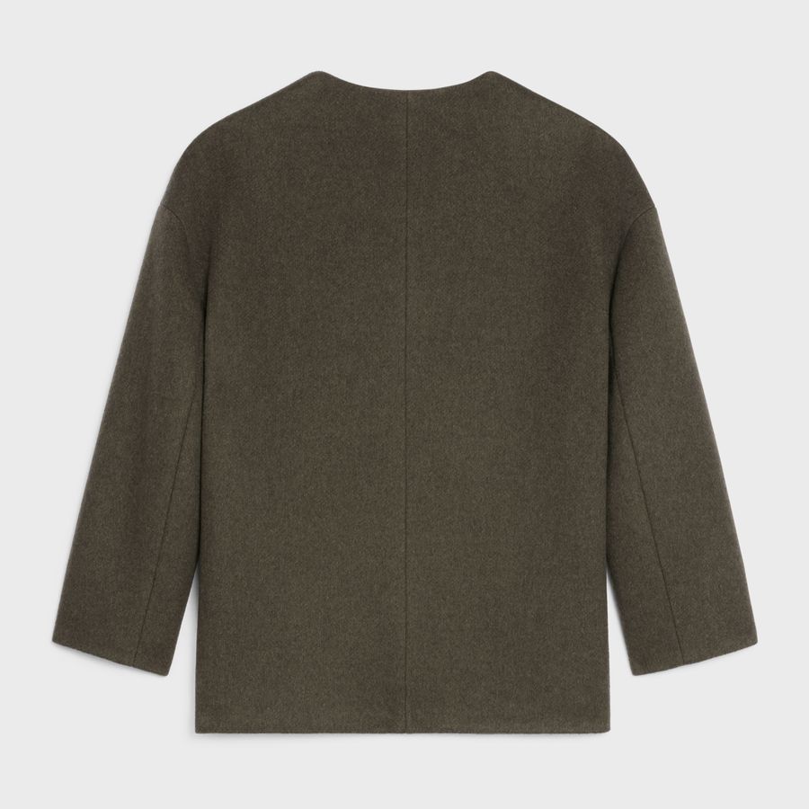 Celine o1loc1c1124 Jacket in Khaki Size XL / US 12-14 / IT 48-50 - 2 Thumbnail