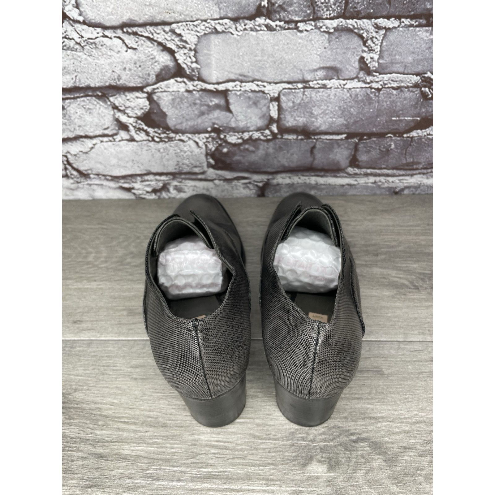 Other REED KRAKOFF Metal Gray Leather Slip On Loafer Heel Shoes Wo Size US 8 / IT 38 - 6 Thumbnail