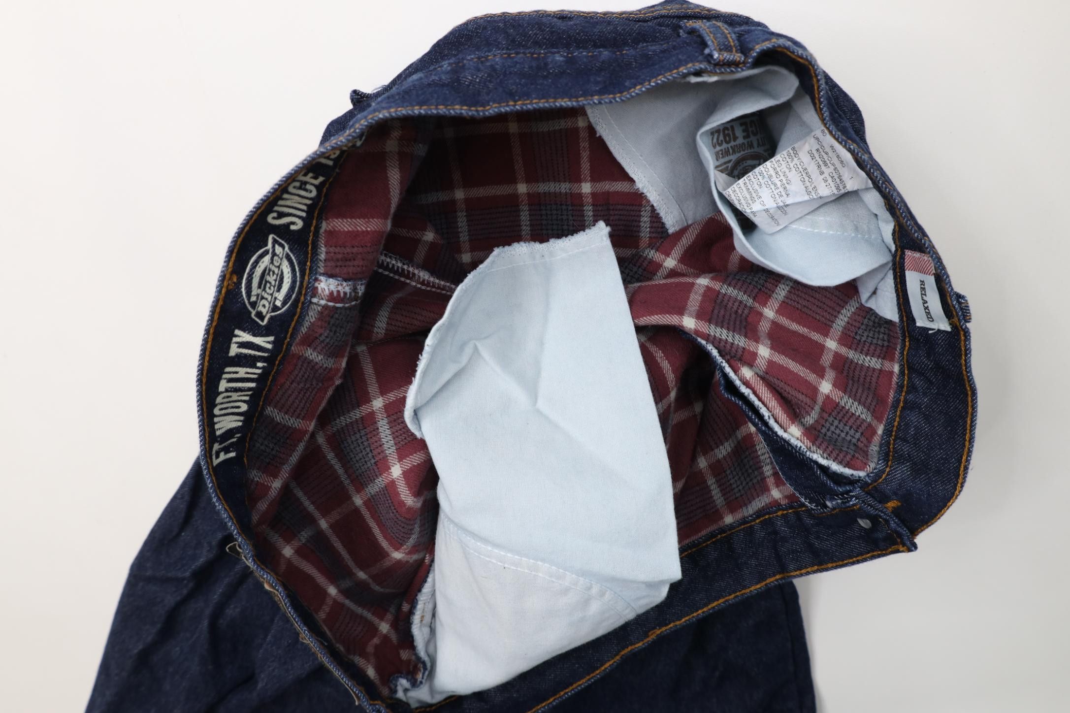 Dickies Vintage Y2K Dickies Fit Flannel Lined Wide Leg Denim Jeans Size US 40 / EU 56 - 8 Thumbnail