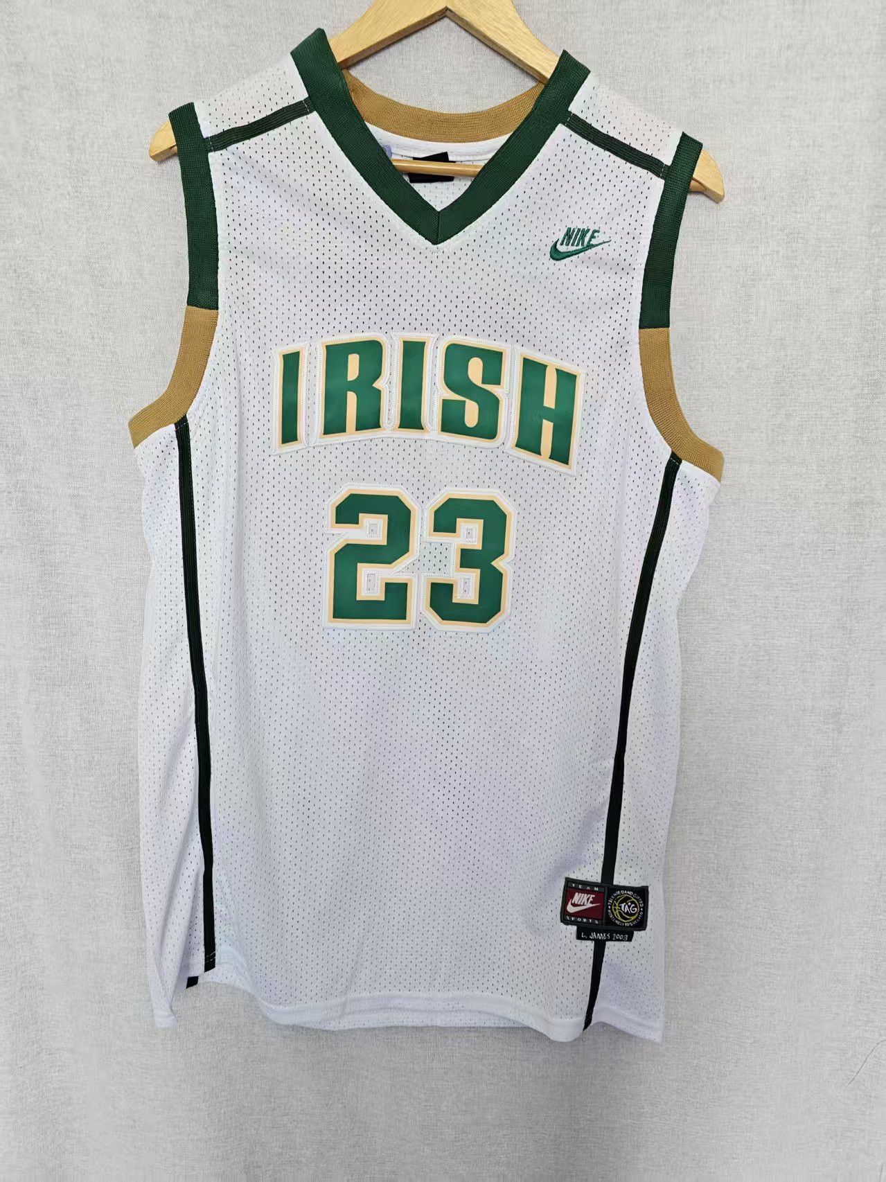 NBA Irish #23 LeBron James Jersey White Grailed