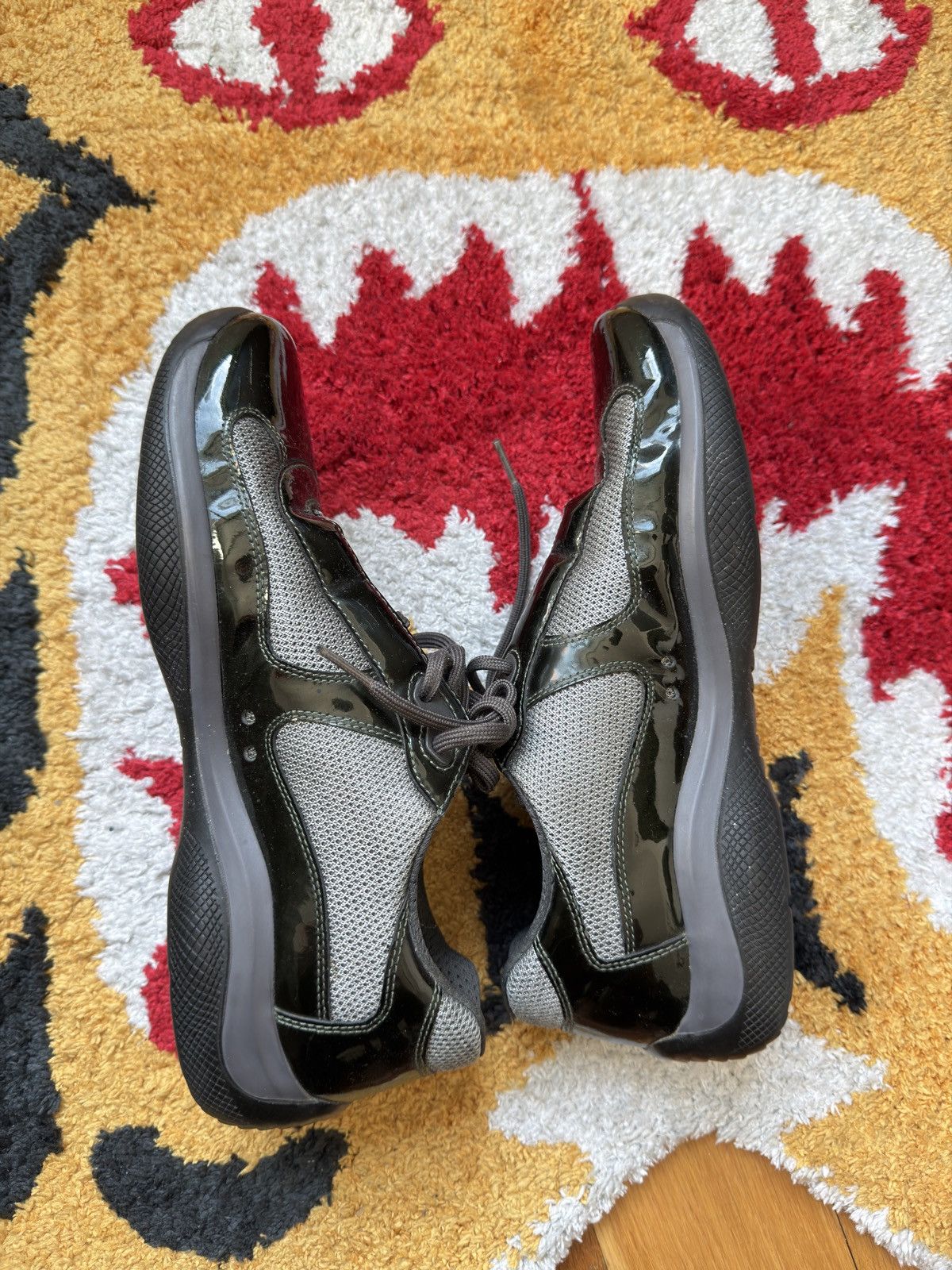 Prada Prada Cups Asphalt Grey/Forest Green Size US 7 / EU 40 - 3 Thumbnail