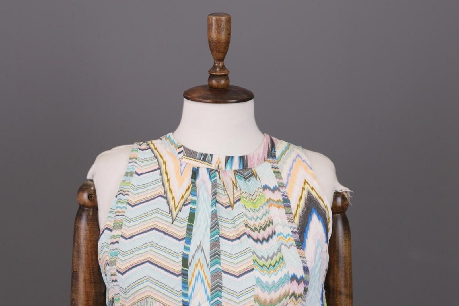 Designer Emily Van Den Bergh Multicolor Tank Top Shirt Size 38 / M Size M / US 6-8 / IT 42-44 - 2 Thumbnail