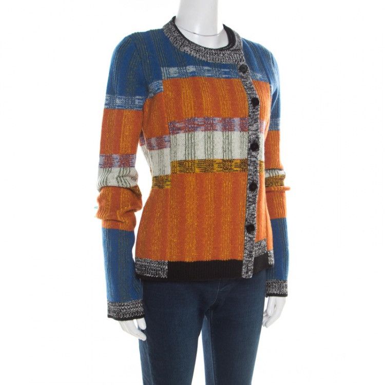 Other Over 1 Abstract Striped Multi-way Cardigan Sweater Size S / US 4 / IT 40 - 7 Thumbnail