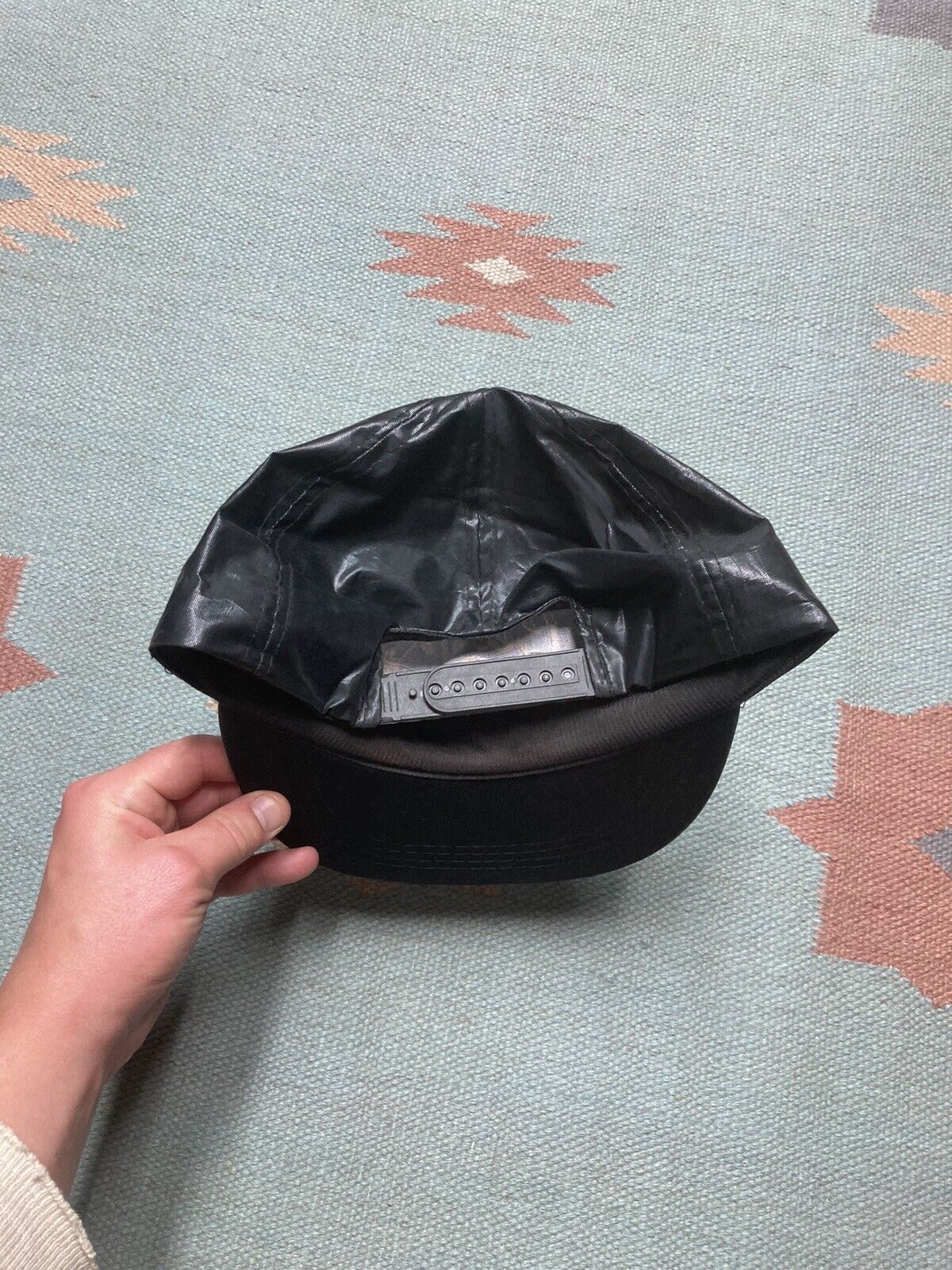 Vintage SnapBack hat cedar point black nylon lightweight adjustable Size ONE SIZE - 4 Thumbnail