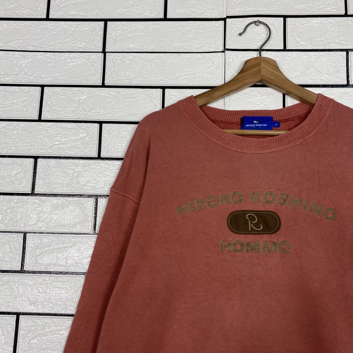 Japanese Brand Vintage Sweatshirt Hiroko Koshino Homme Big Logo Size US L / EU 52-54 / 3 - 8 Thumbnail