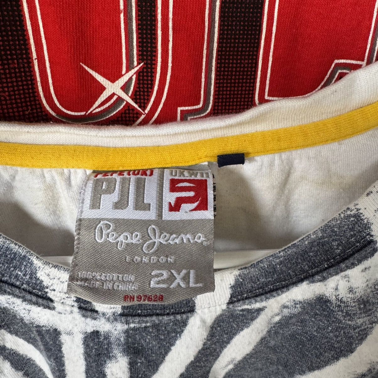 JNCO × Pepe Jeans × Vintage CRAZY Pepe Jeans Y2K AOP Grafitti Tee Shirt 2XL Jnco Ecko Size US XXL / EU 58 / 5 - 6 Thumbnail