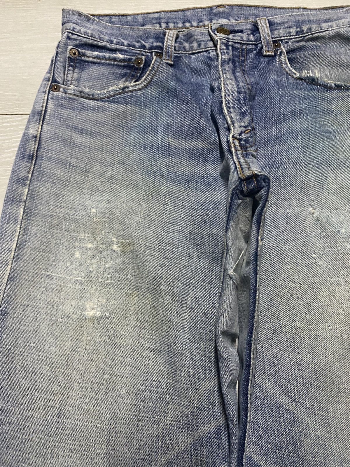 Levi's Vintage Levis Japan Faded Wash Distressed Baggy Jeans Size US 30 / EU 46 - 7 Thumbnail