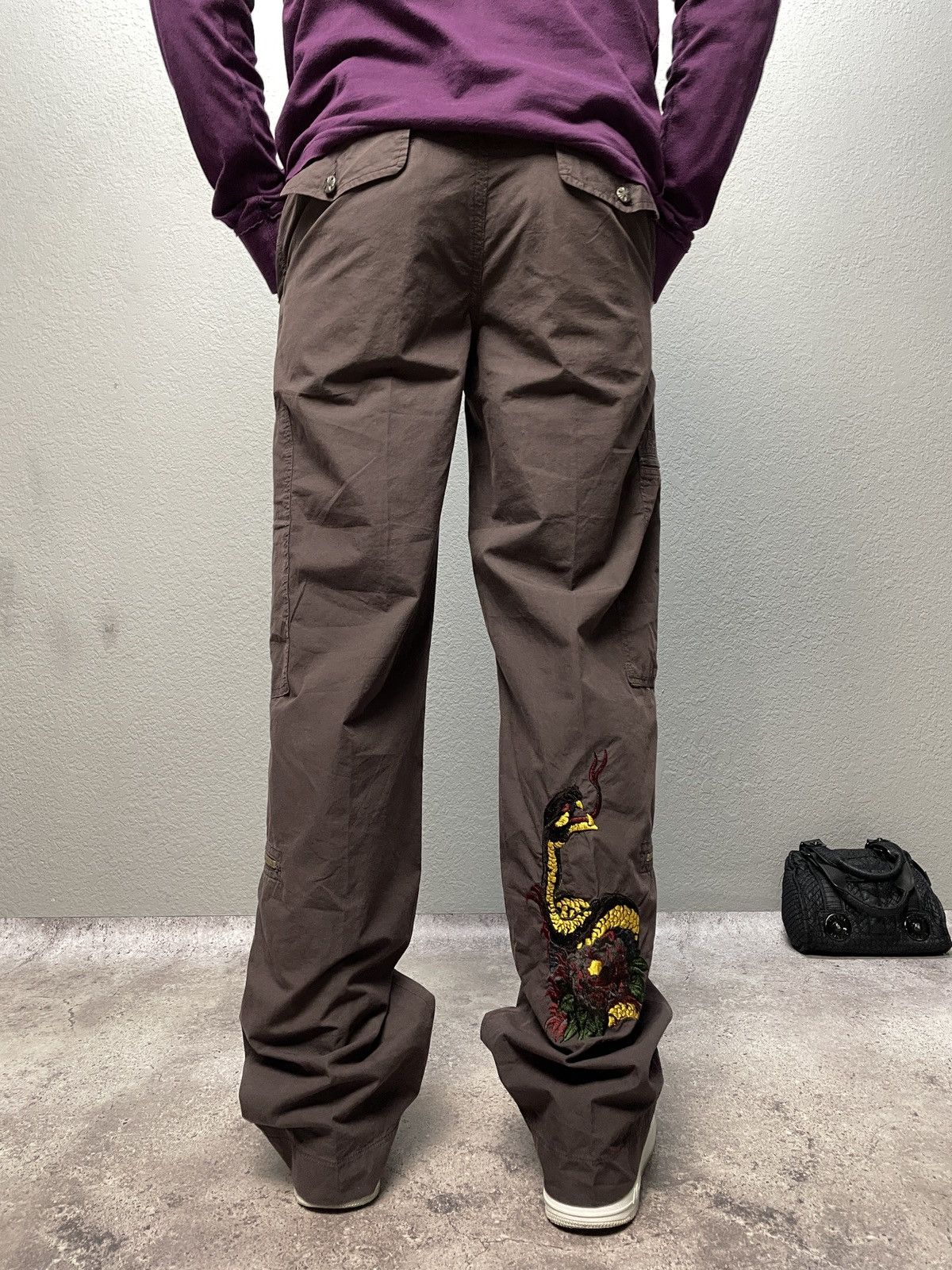 Ed Hardy Vintage Chrome hearts Style Cargo Pants Y2K Size US 30 / EU 46 - 2 Thumbnail