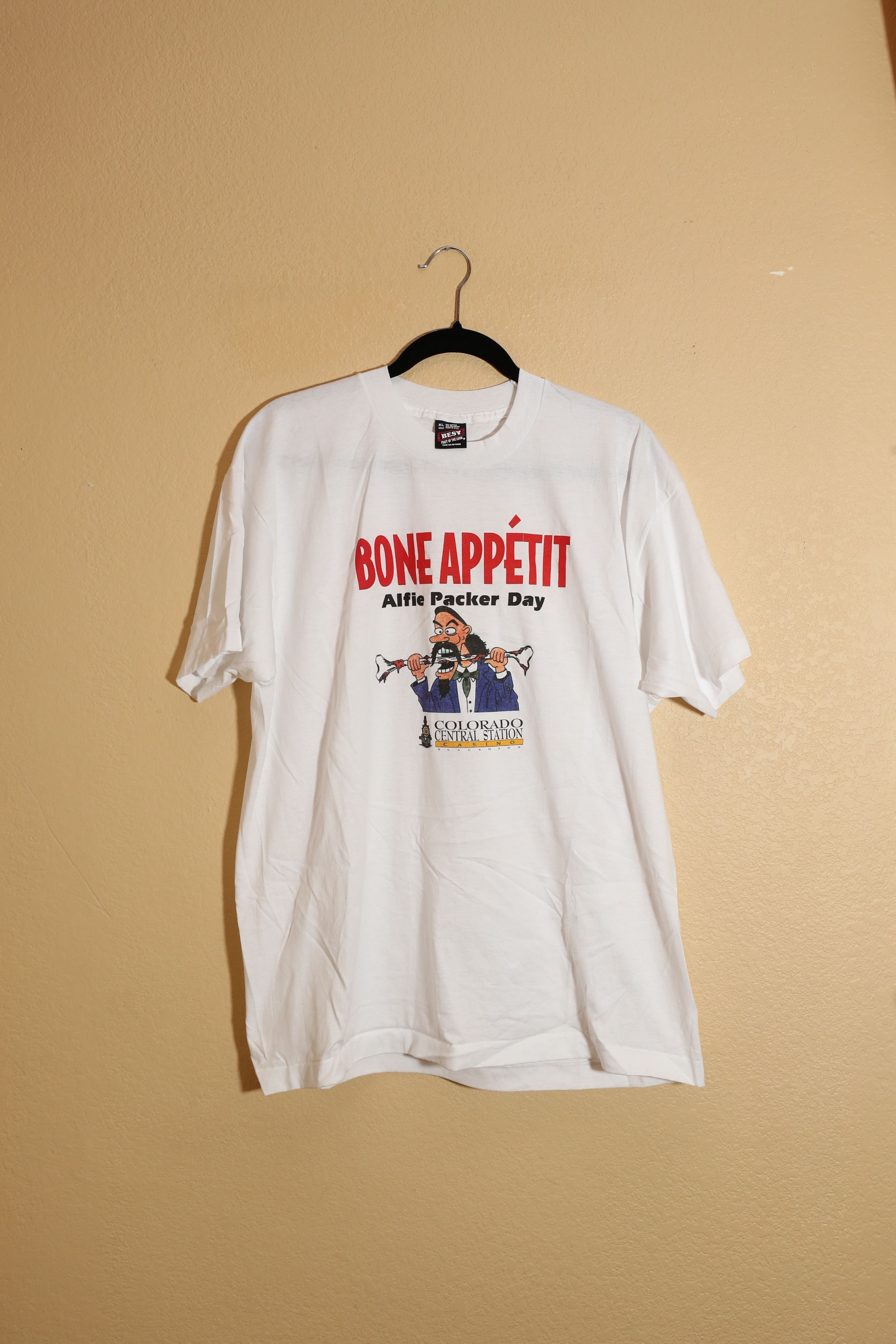Fruit Of The Loom × Vintage 1st Annual Alfie Packer Day - Single Stitch (XL) Size US XL / EU 56 / 4 - 1 Thumbnail