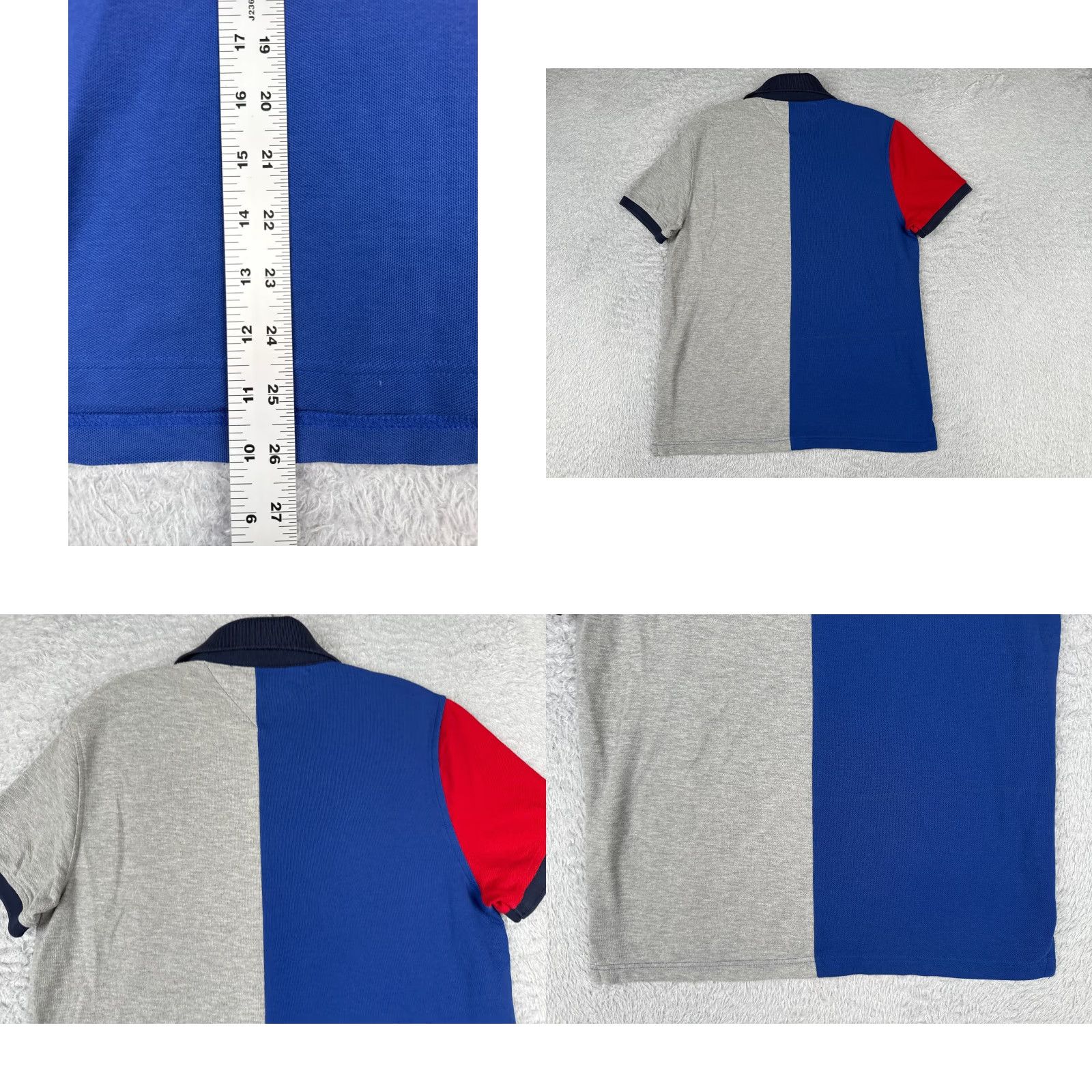 Tommy Hilfiger Tommy Hilfiger Polo Shirt Men Medium Multicolor Colorblock Slim Cotton 90s Look Short Sleeve Golf Rugby Size US M / EU 48-50 / 2 - 9 Thumbnail