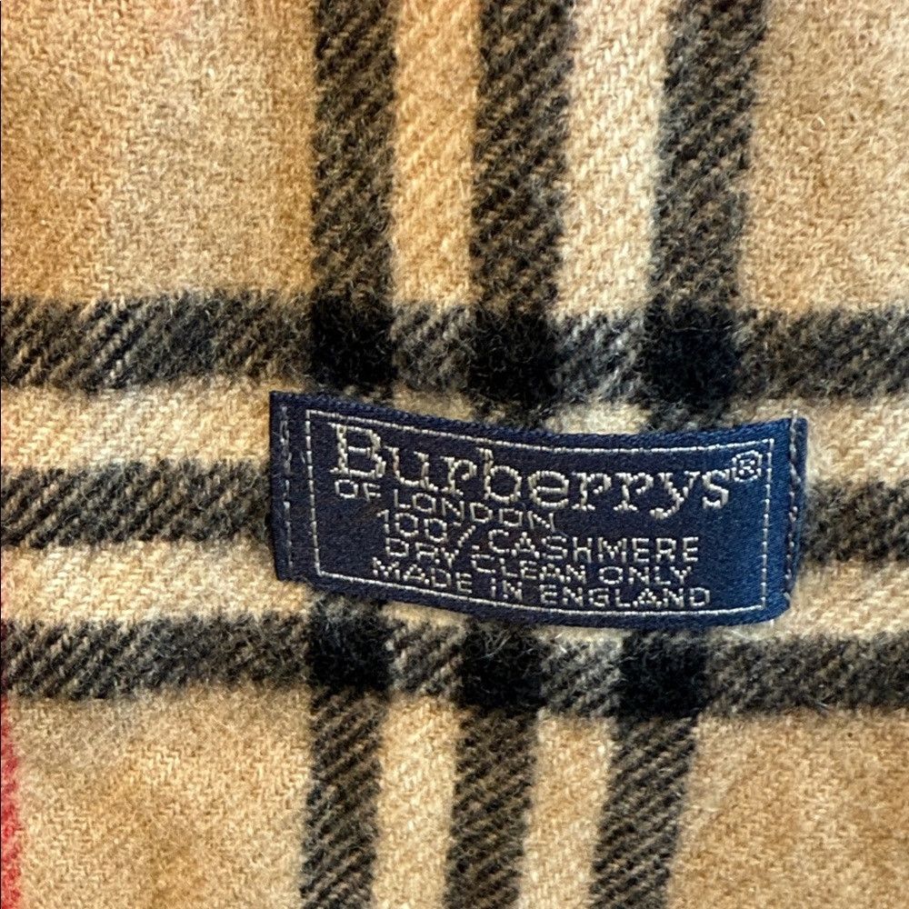 Burberry Burberry Vintage 100% Cashmere Nova Check Scarf Size ONE SIZE - 7 Thumbnail