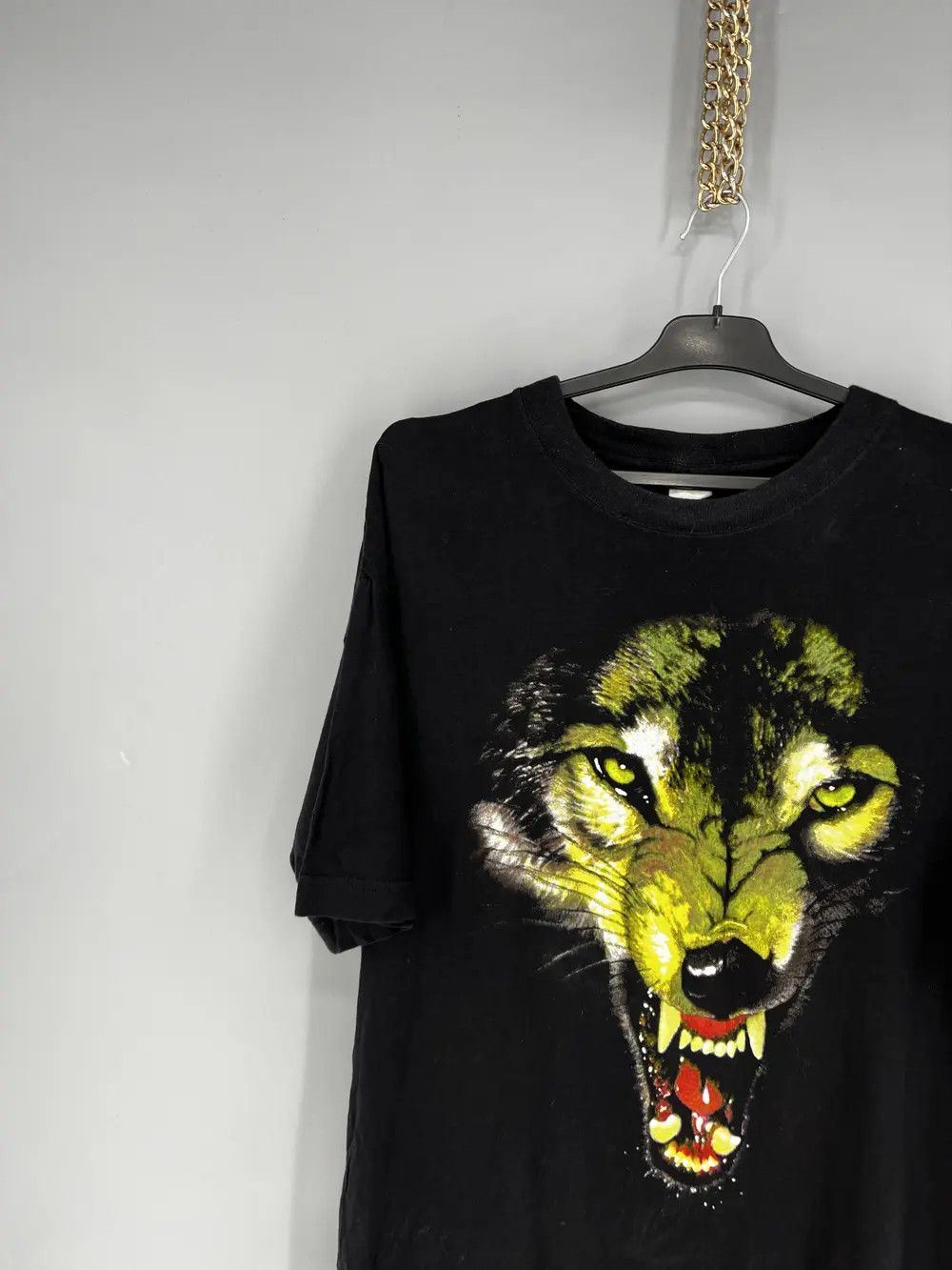 Band Tees Vintage 90s Wolf Face Boxy Fit Tee Toys Rock Size M Size US L / EU 52-54 / 3 - 4 Thumbnail